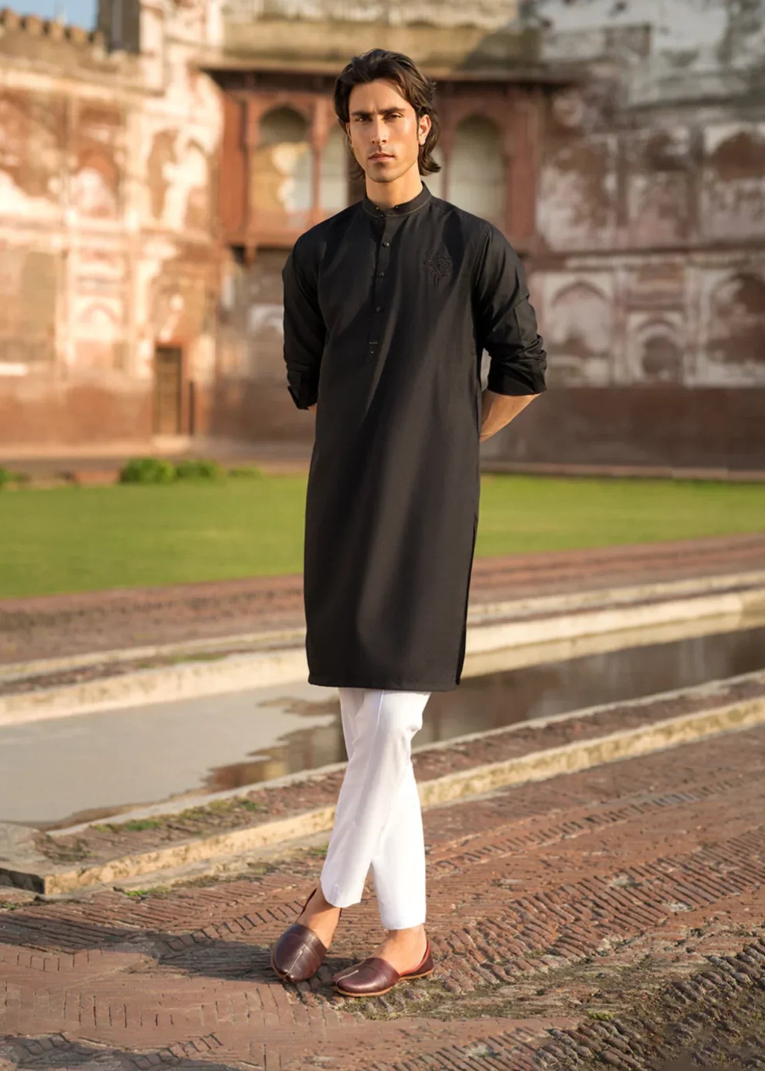 cotton Kurta in Black