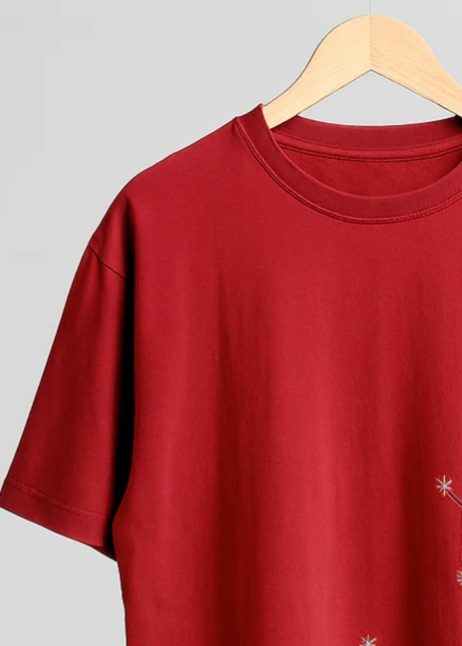 polycotton T Shirt in Red