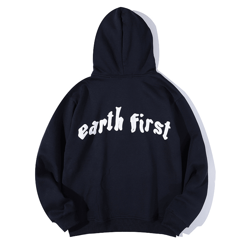Three-Dimensional Hemp Leaf Smileycardigan Zipper Hooded Sweater