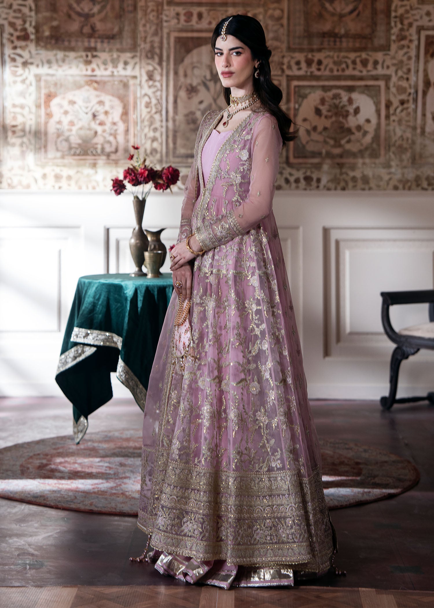 organza Gown in Pink