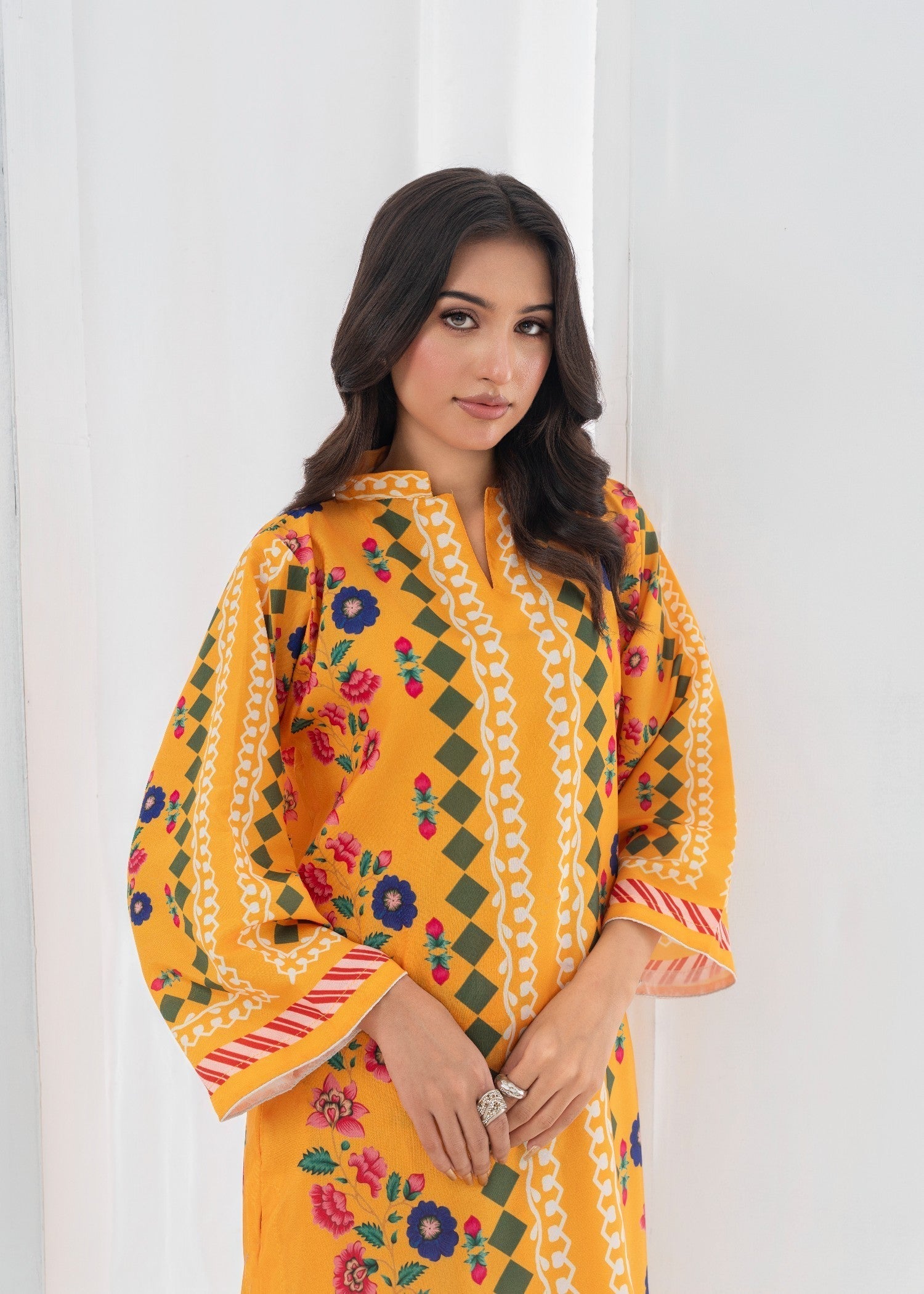 poly lawn Co Ord Sets in Honey