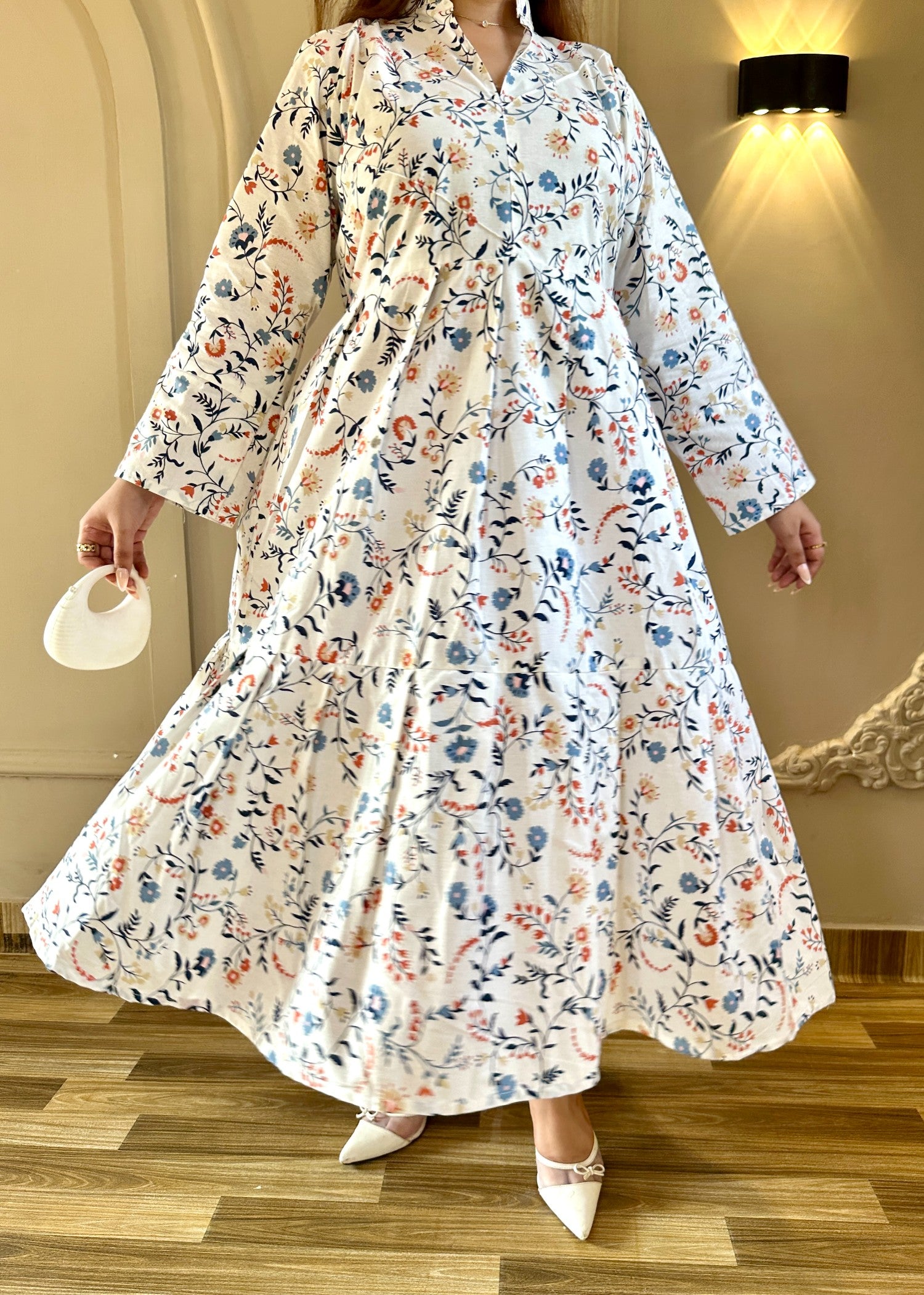 cotton Dress in White