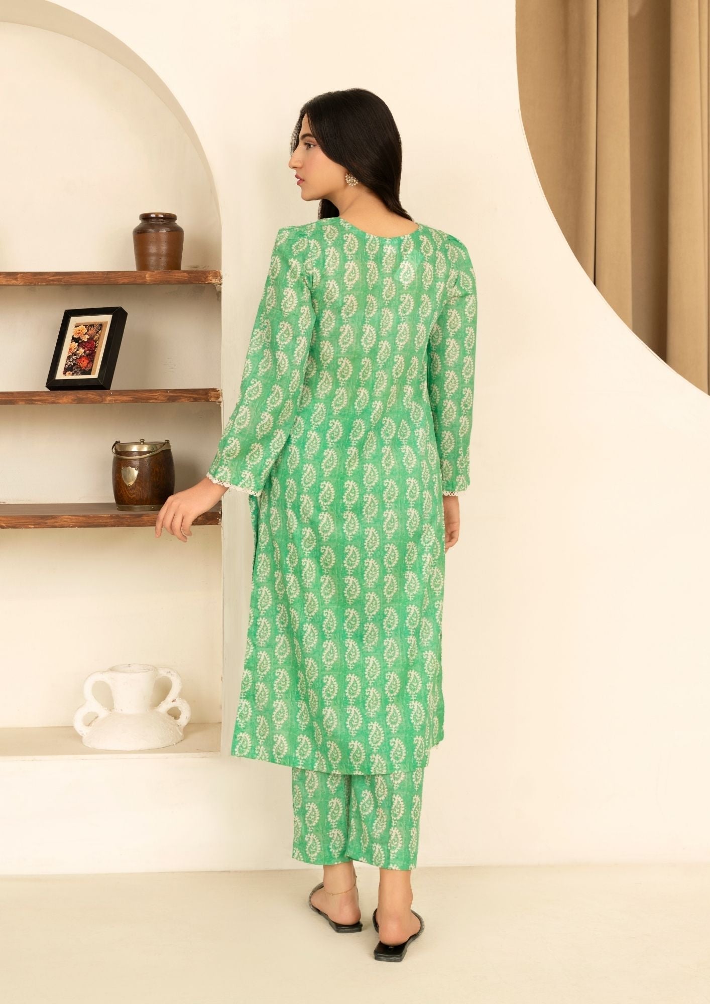 lawn Co Ord Sets in Emerald green