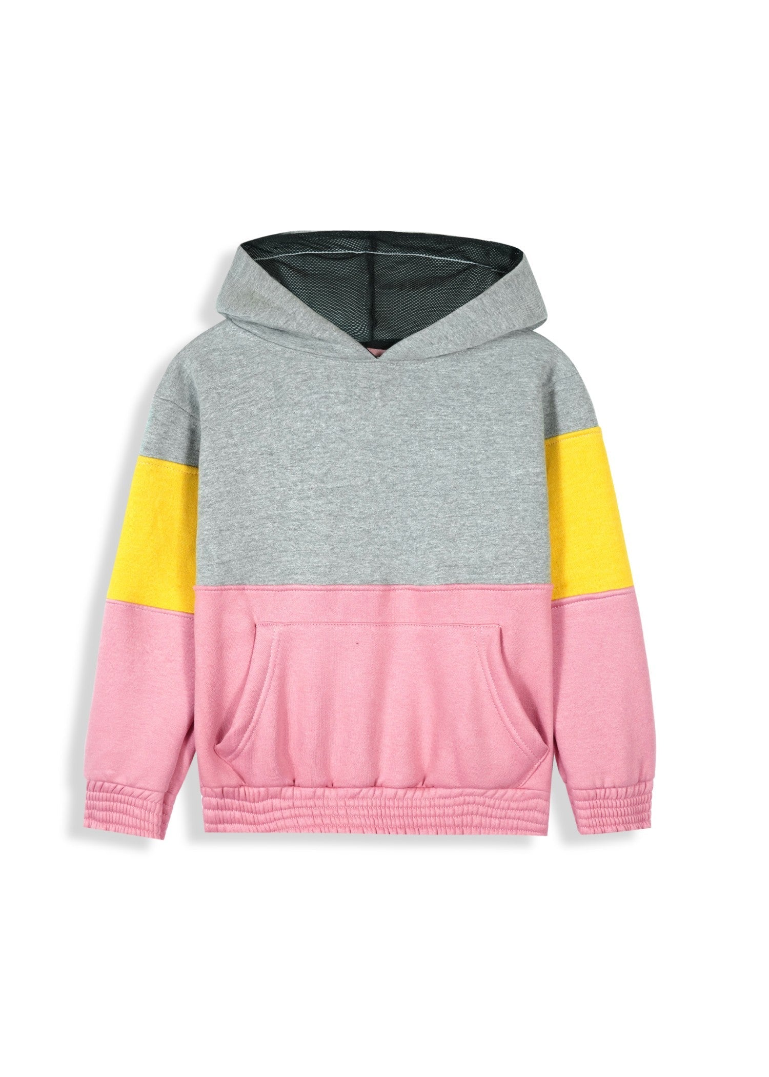 fleece Tracksuit in Grey, pink