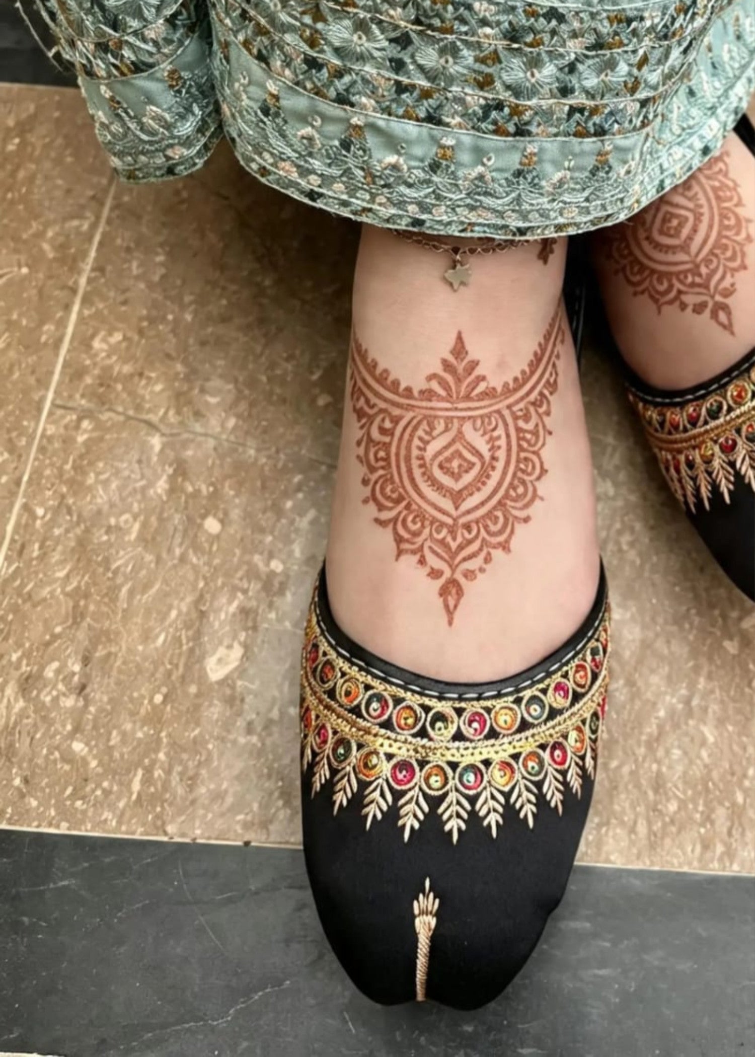 Khussa in Black by - High Quality Women Khussa MAT1220