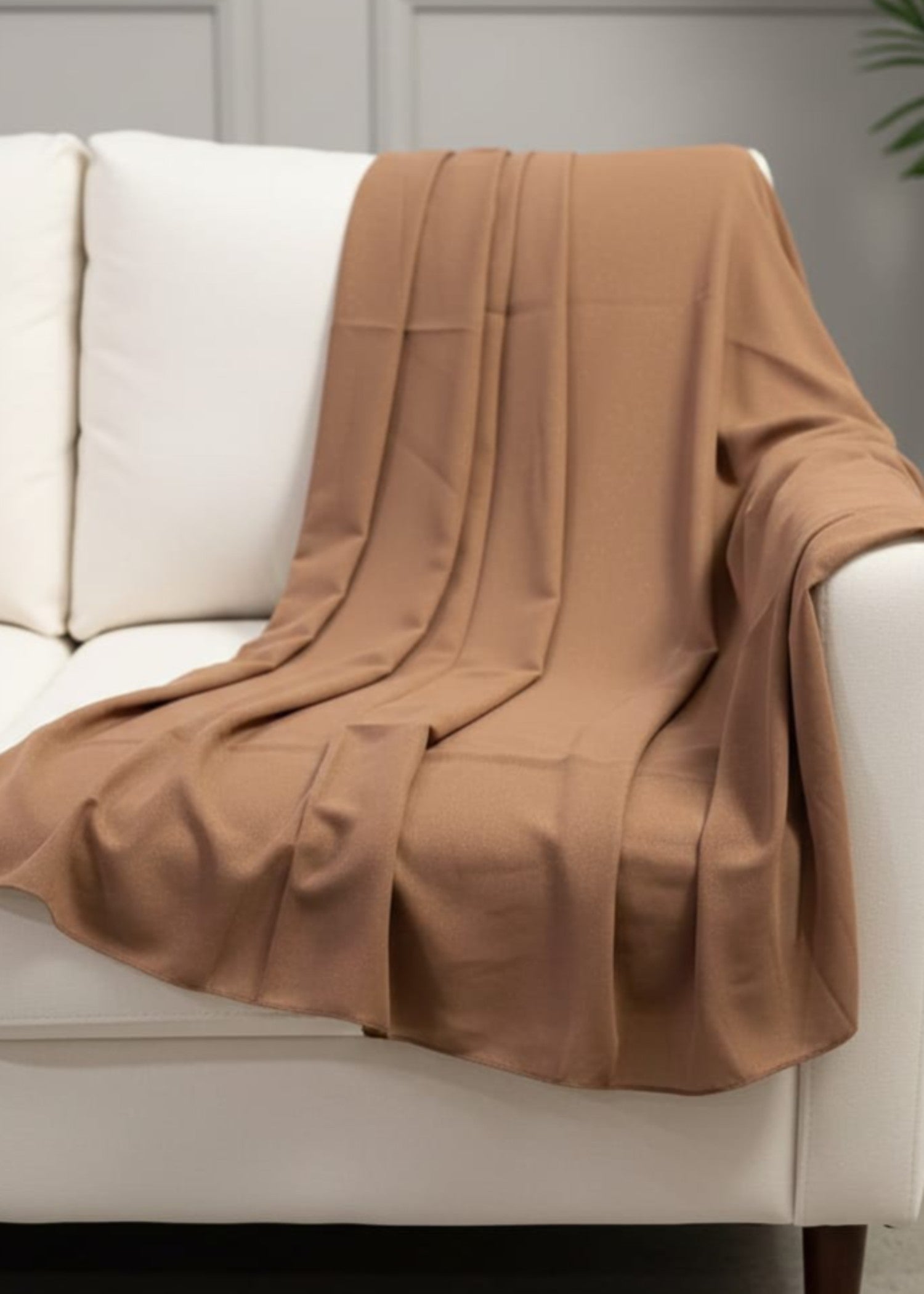 georgette Hijab in Chocolate brown