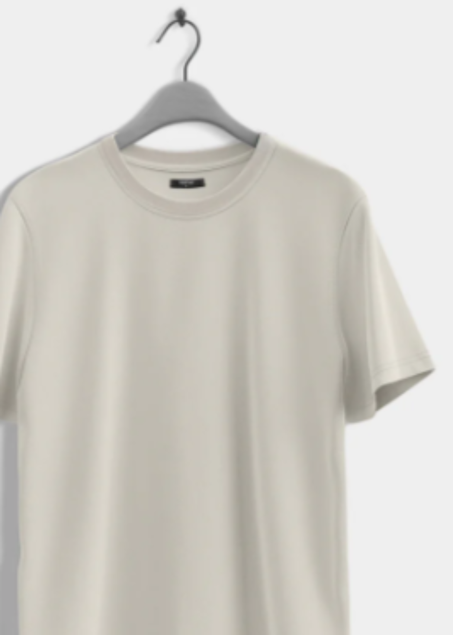 cotton T Shirt in Ivory