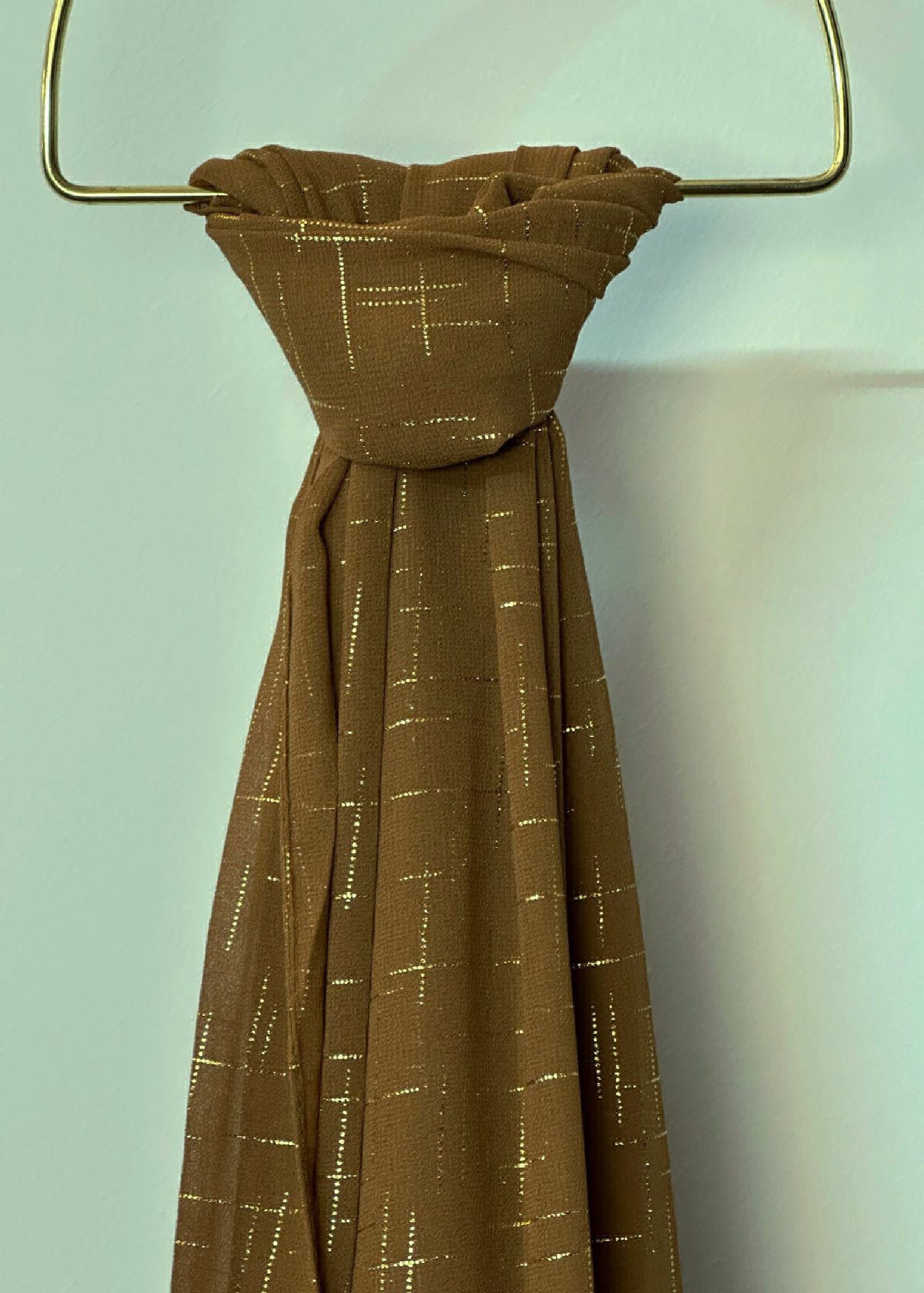 georgette Hijab in Coffee brown
