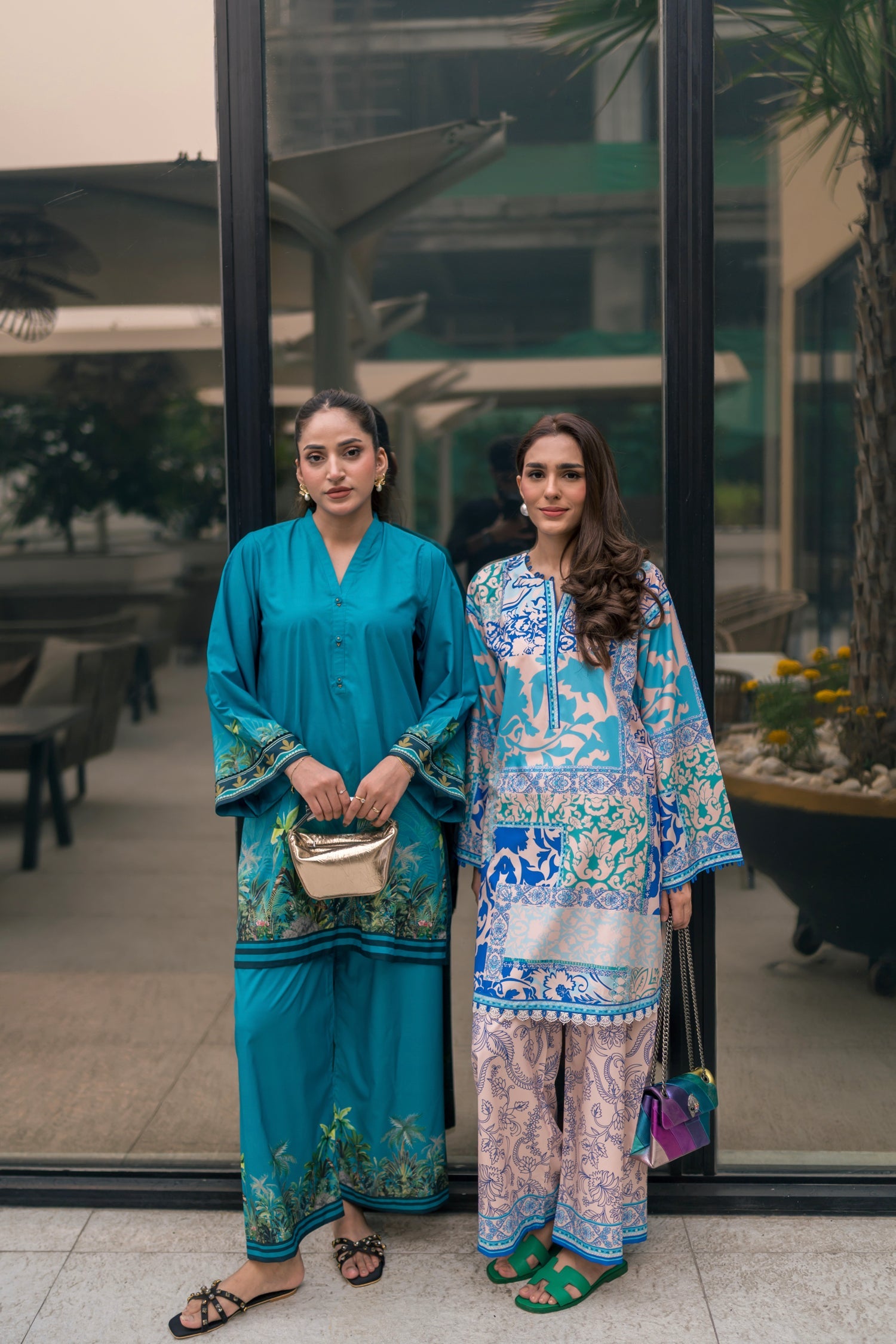crepe Co Ord Sets in Blue