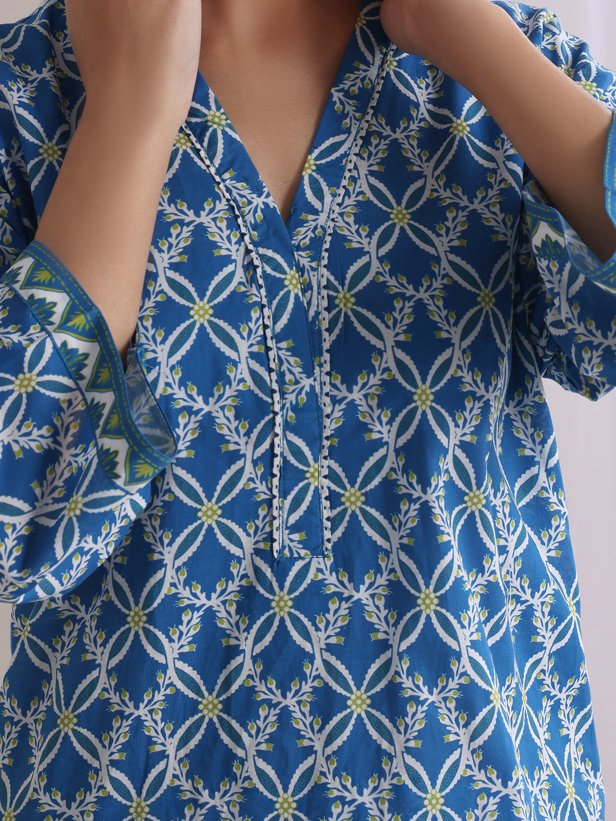ribbed lawn Co Ord Sets in Dark blue