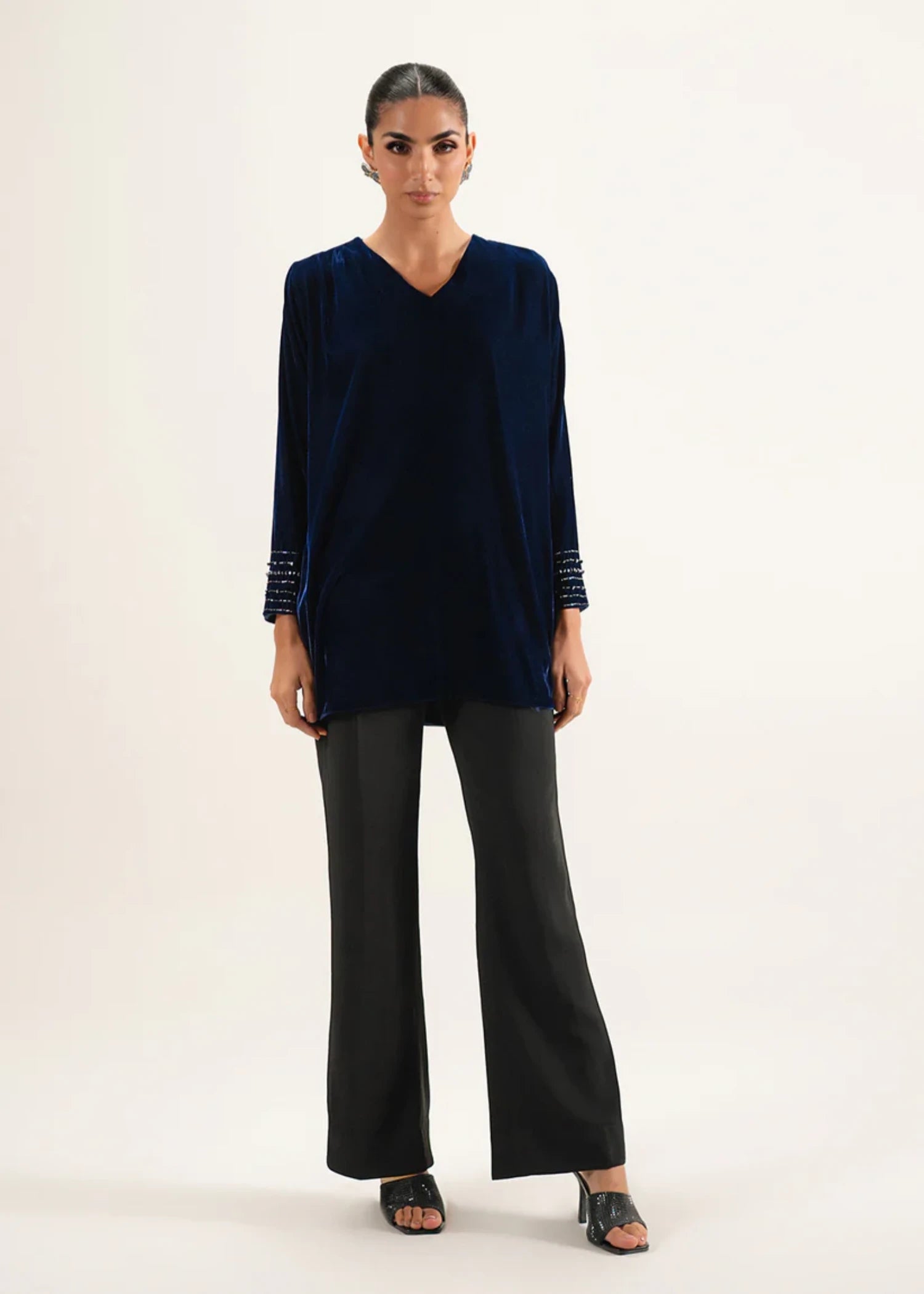 velvet Top in Blue