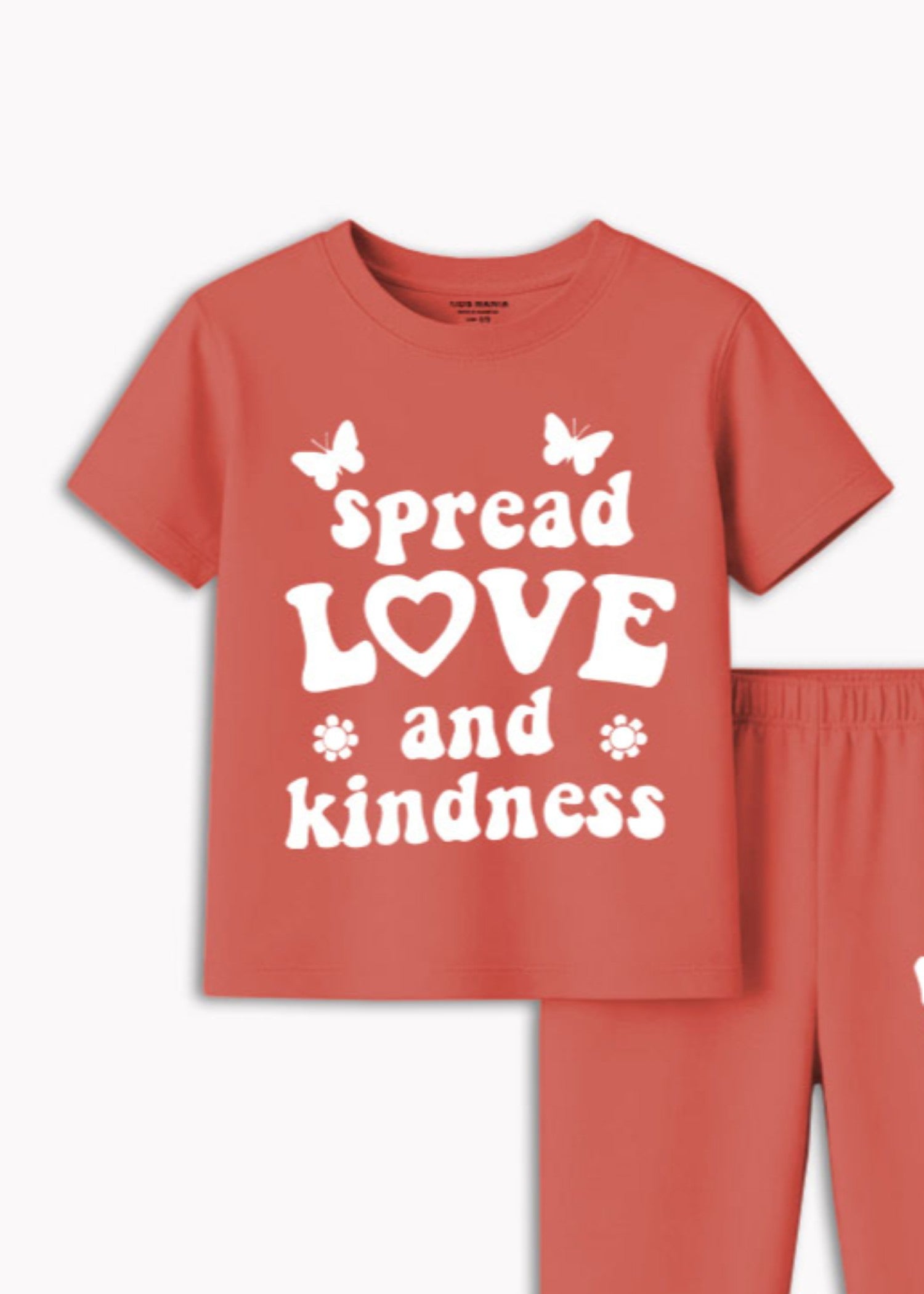cotton Co Ord Sets in Coral orange