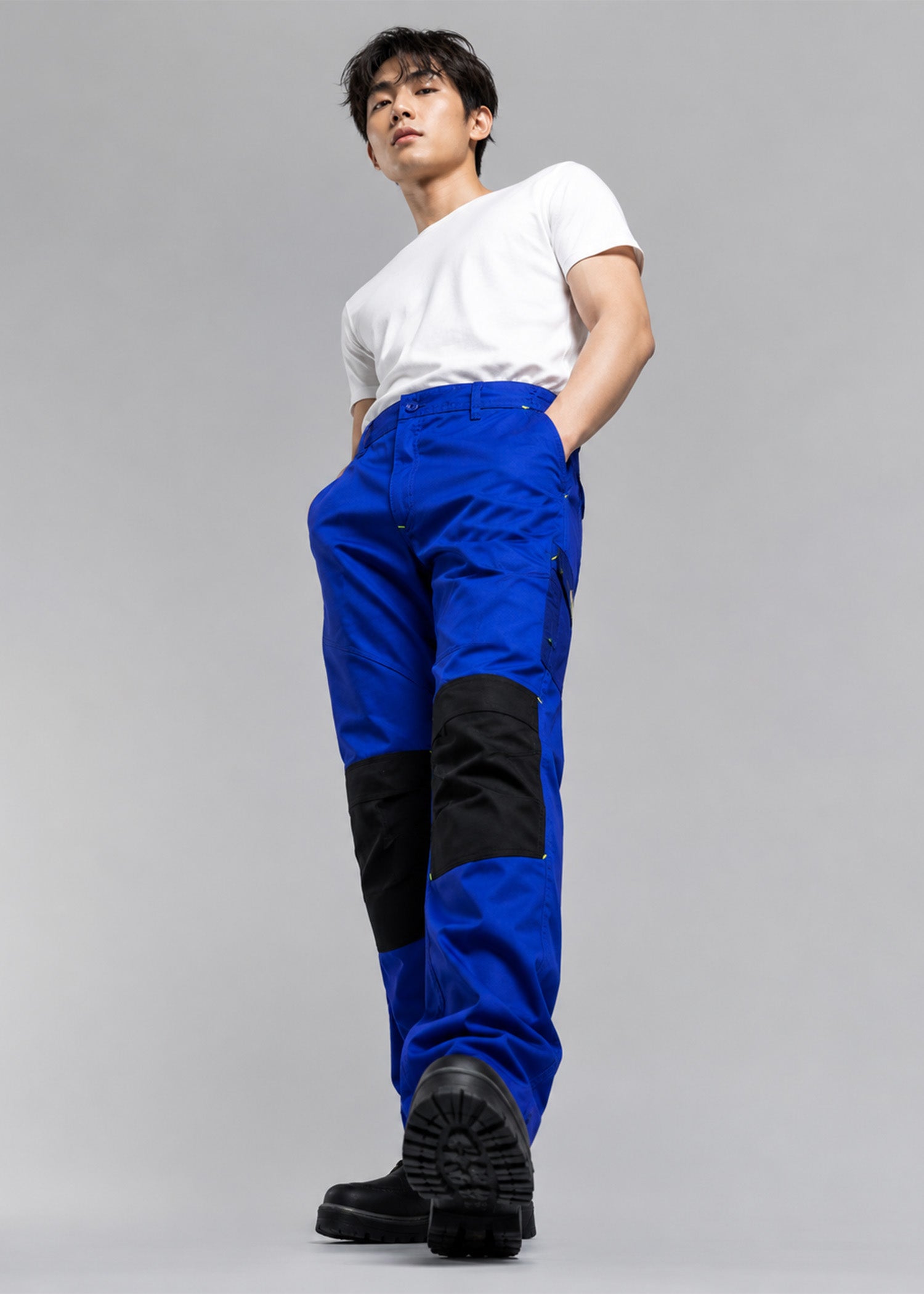 cotton Pants in Royal blue