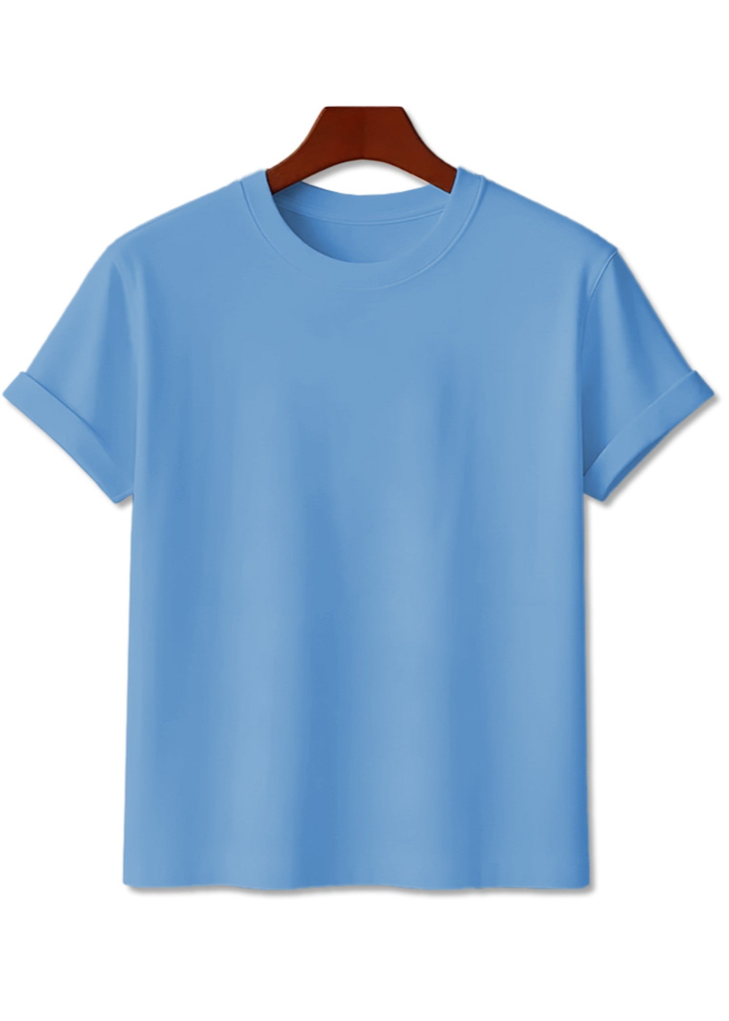 cotton T Shirt in Sky blue by Topco.Pk