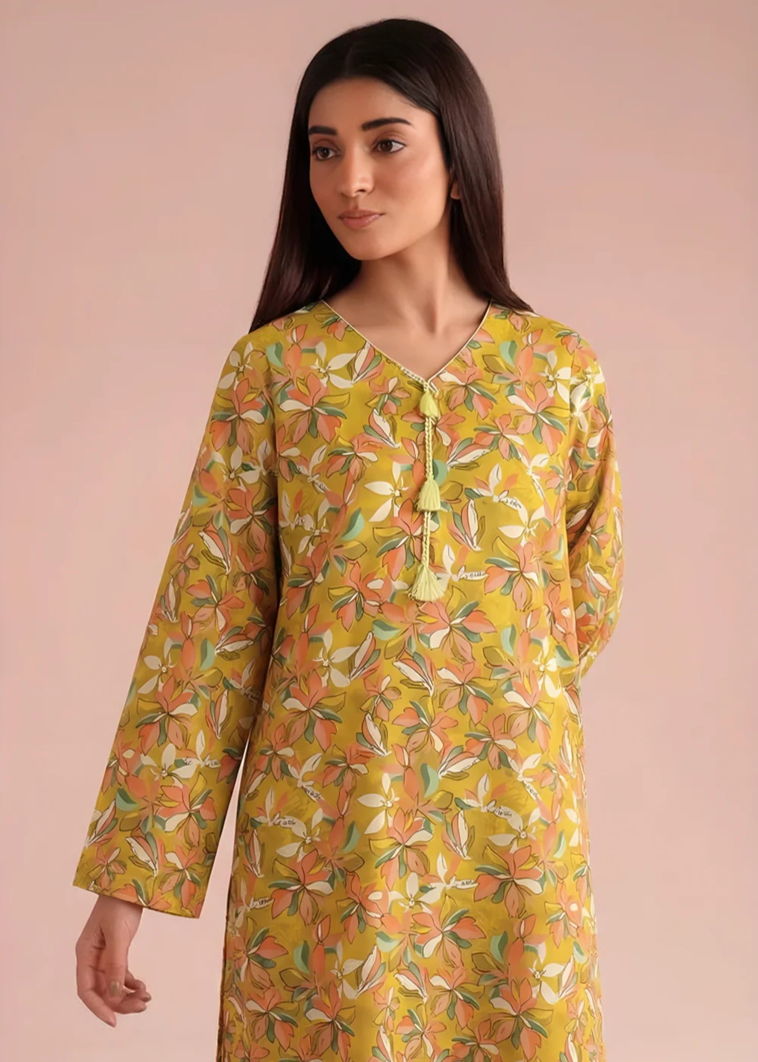 cambric Co Ord Sets in Yellow green