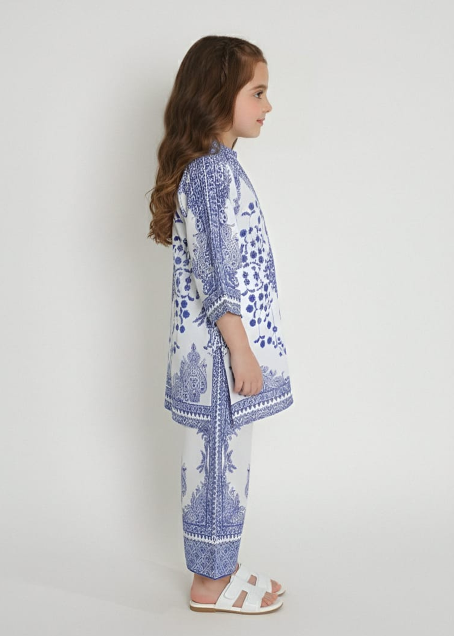 Co Ord Sets in White, sapphire blue