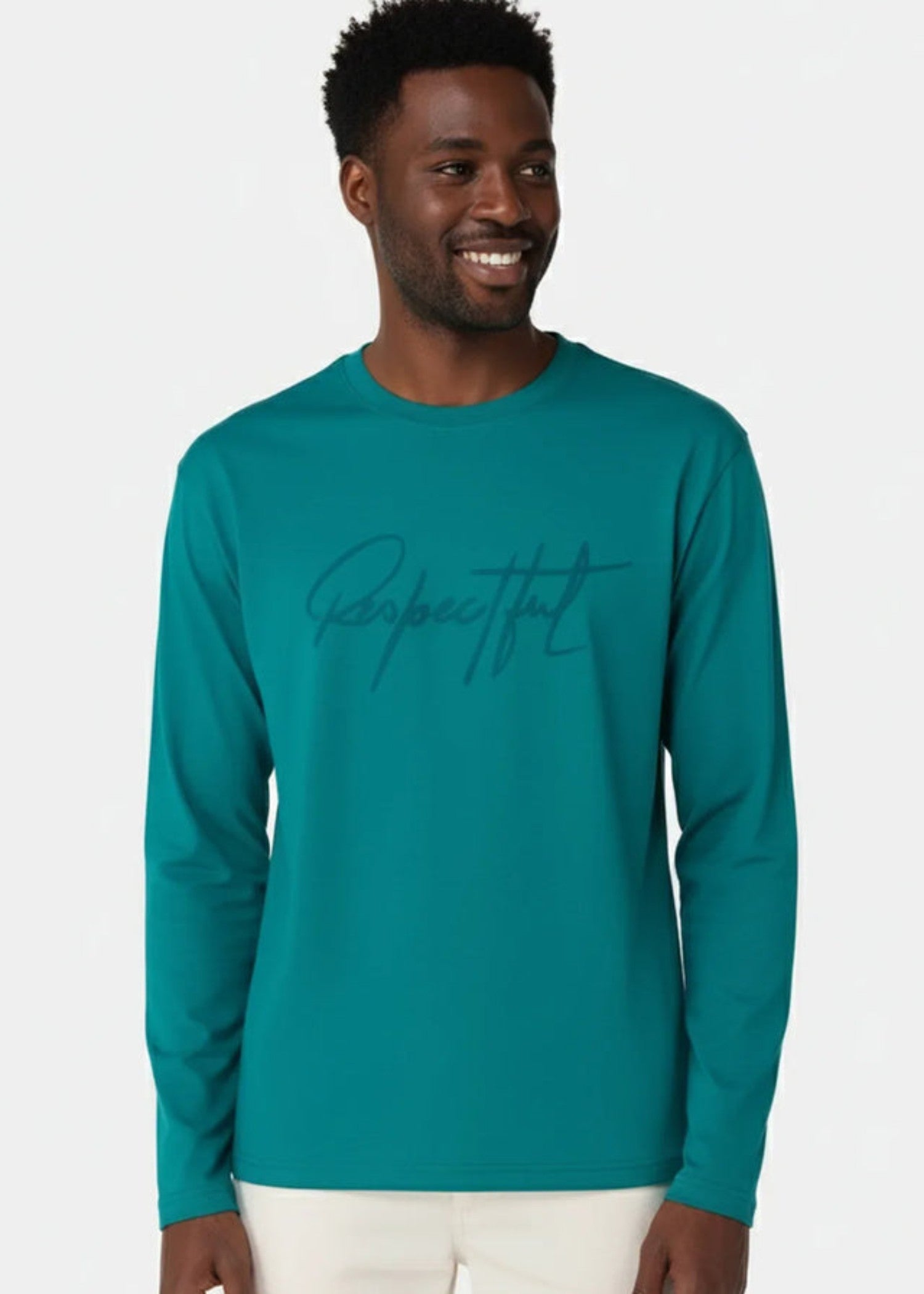 cotton T Shirt in Fern green