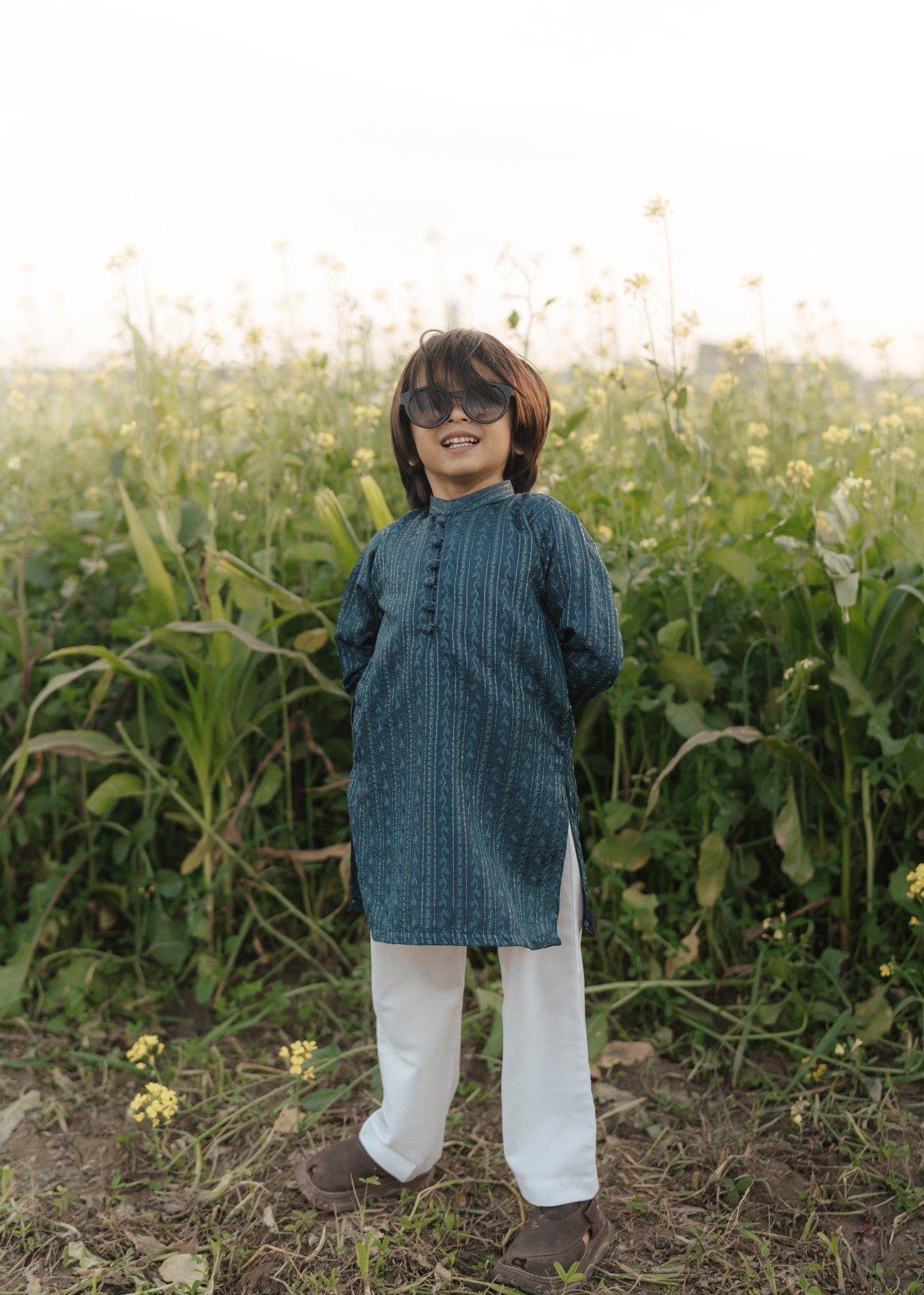 masuri Kurta in Teal
