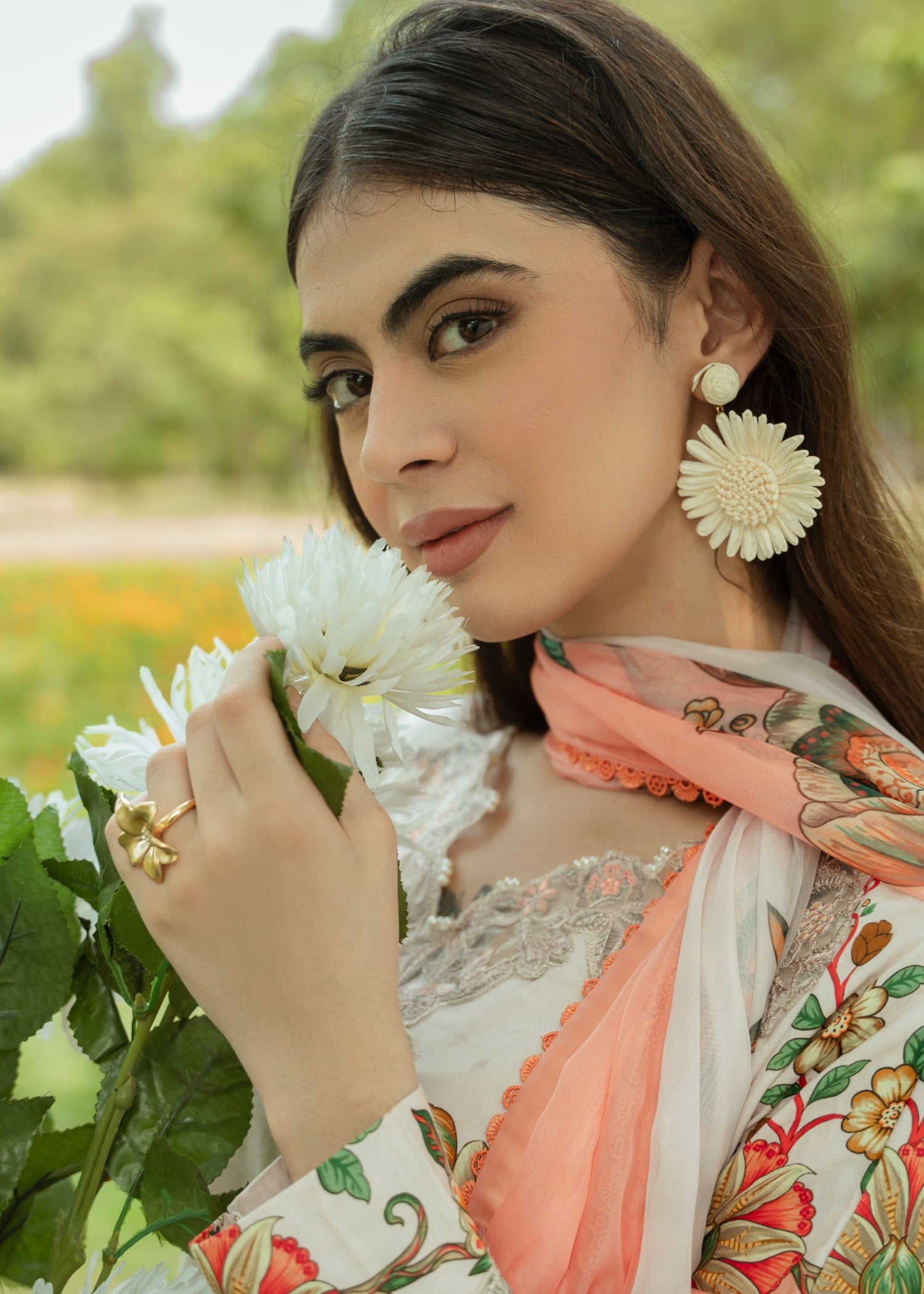 lawn Kurta Set in Multi
