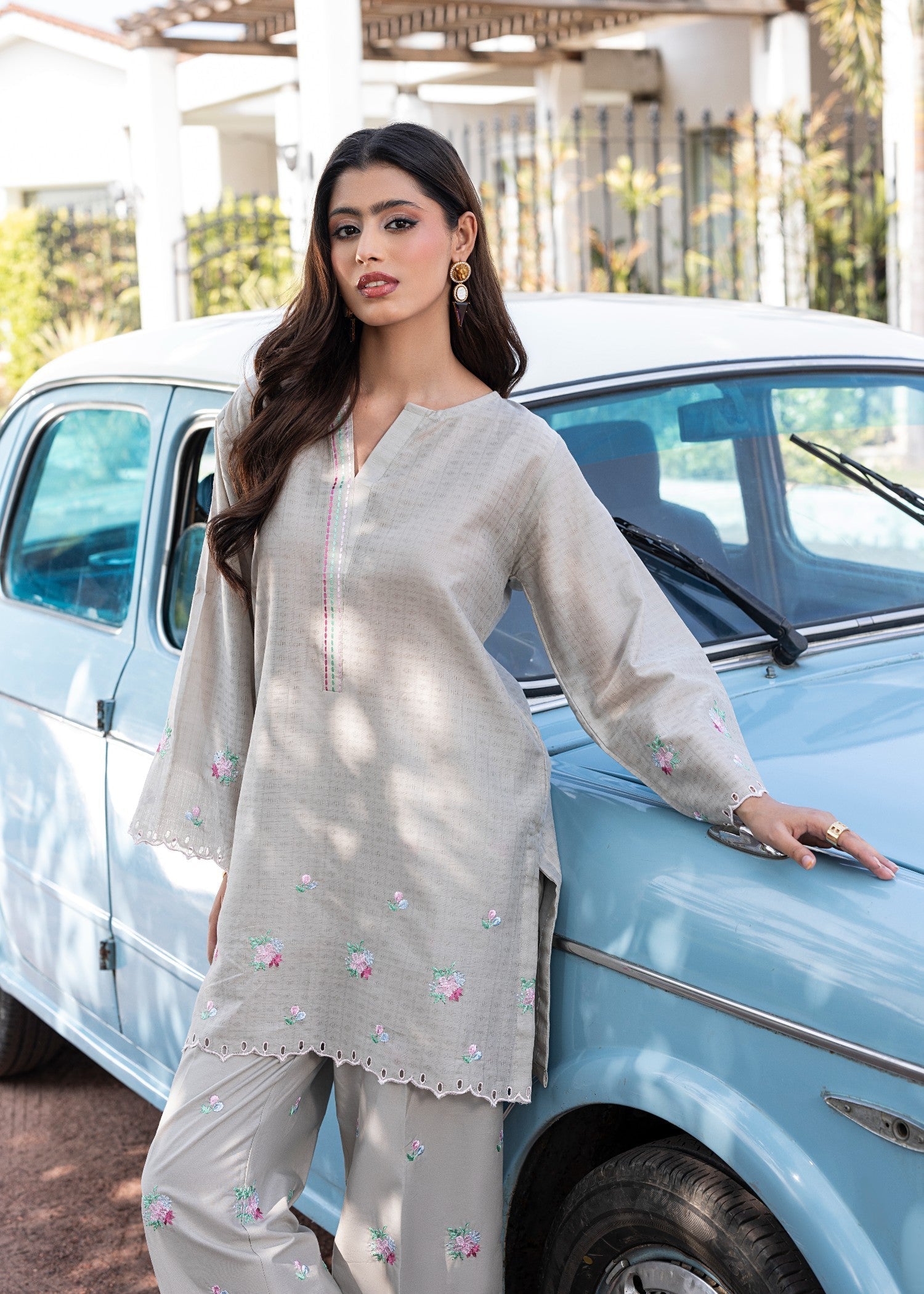 lawn Co Ord Sets in Grey