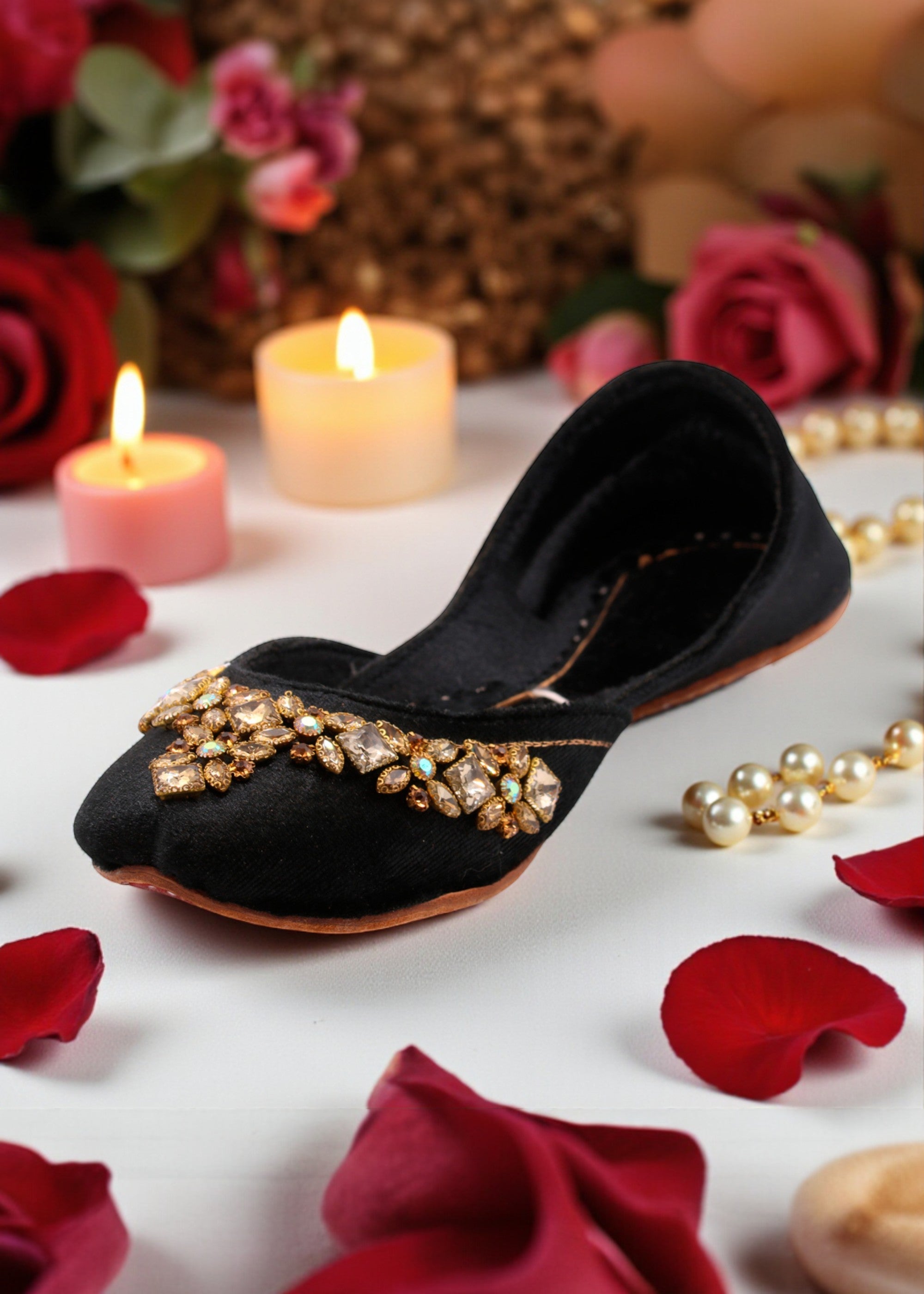 Khussa in Black by - High Quality Women Khussa AIZ5334
