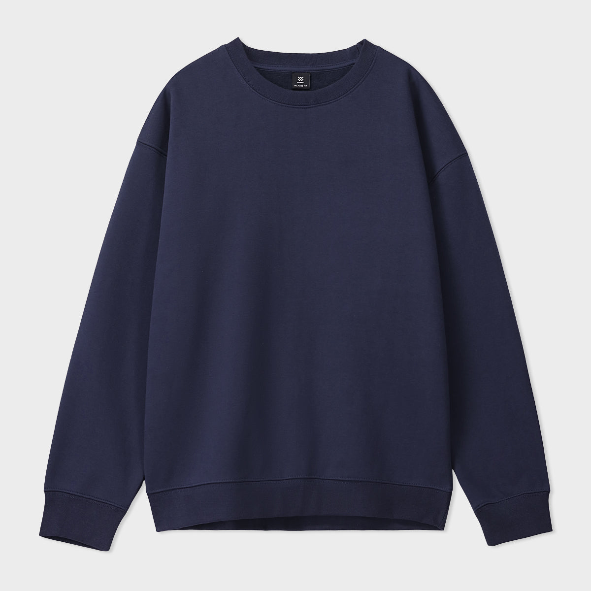 polycotton Sweatshirt in Navy blue
