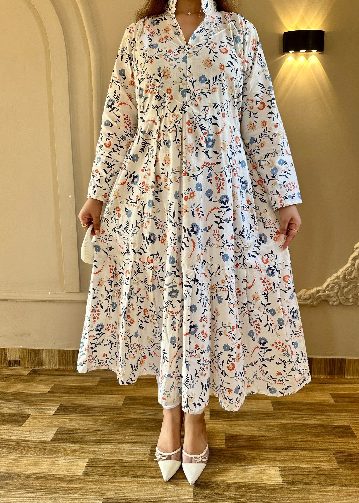 cotton Dress in White