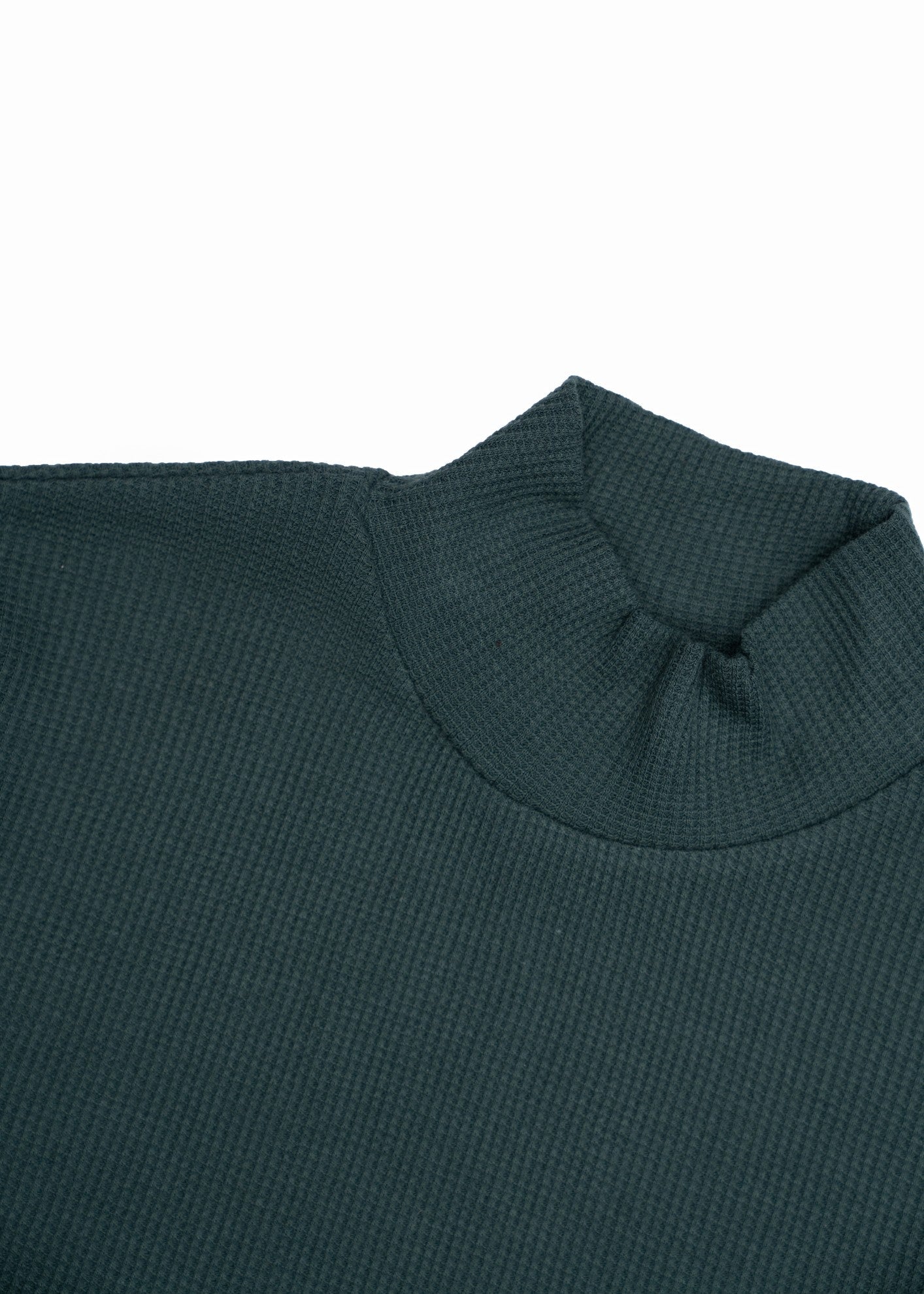 cotton viscose Turtle Neck in Dark green