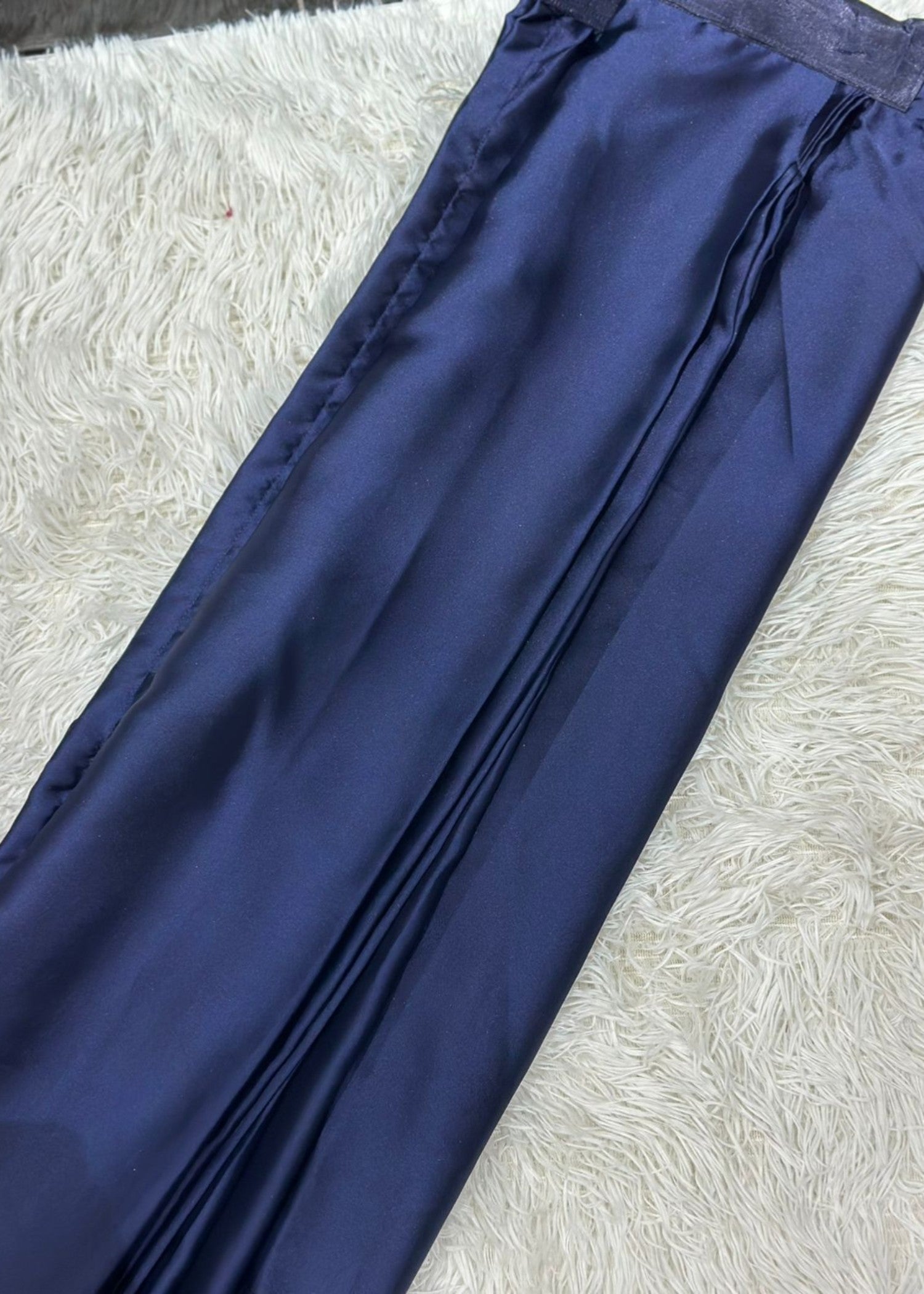silk Saree in Navy blue