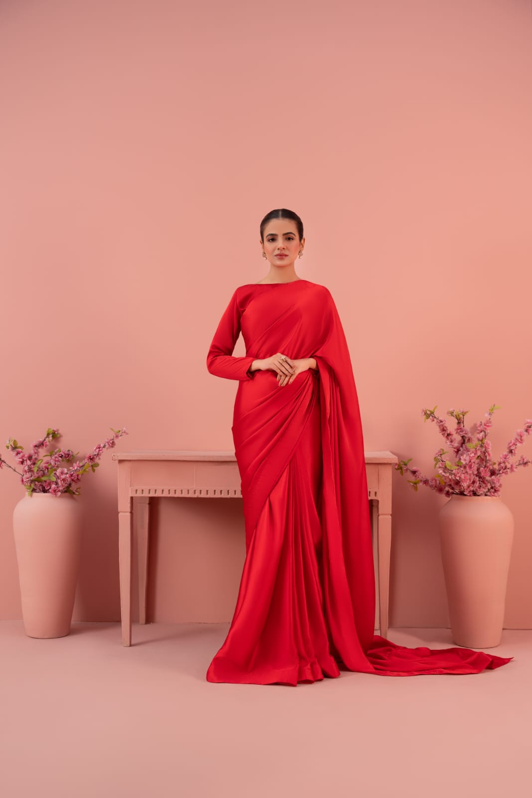 silk Saree in Red