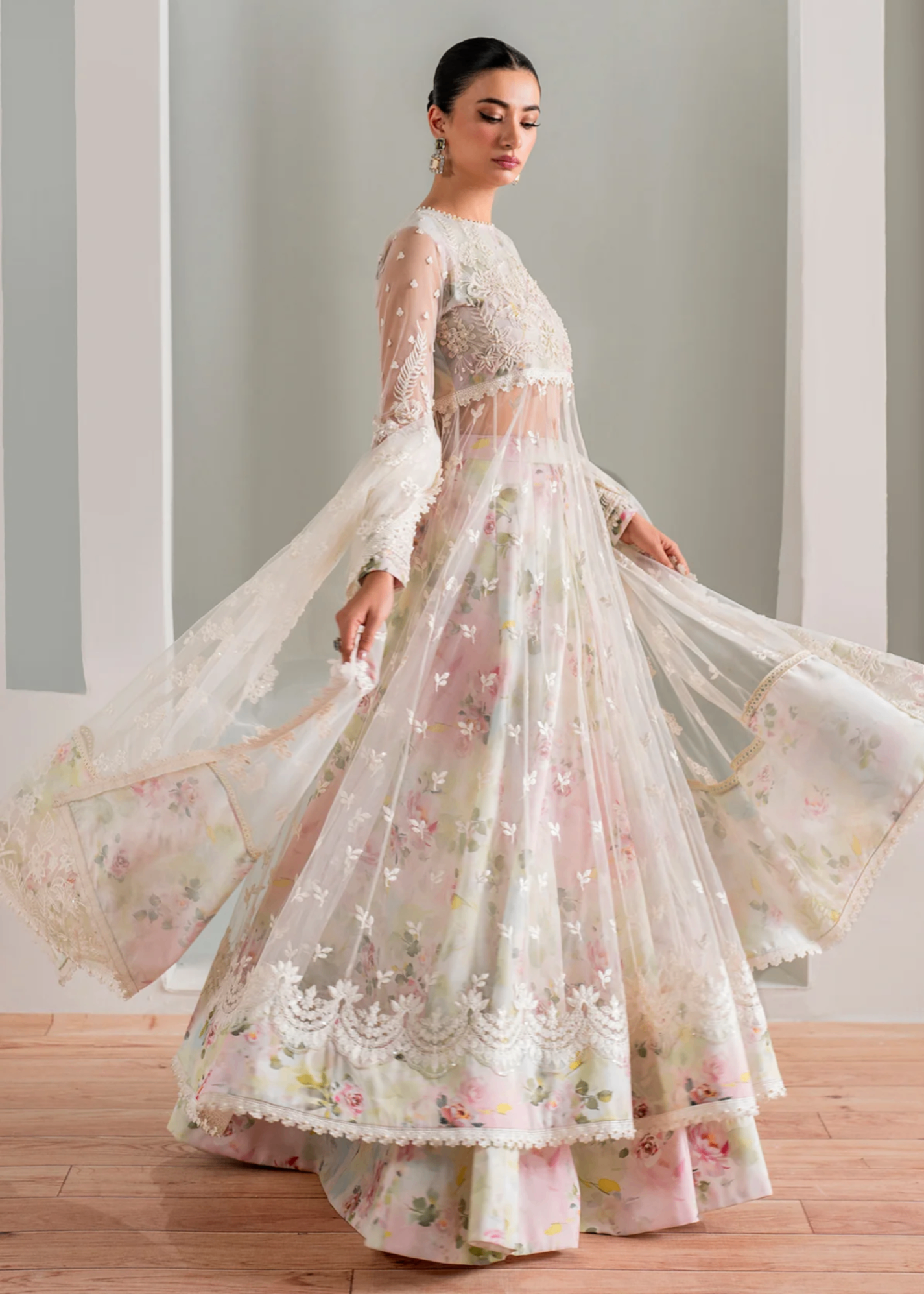 chiffon Maxi in White