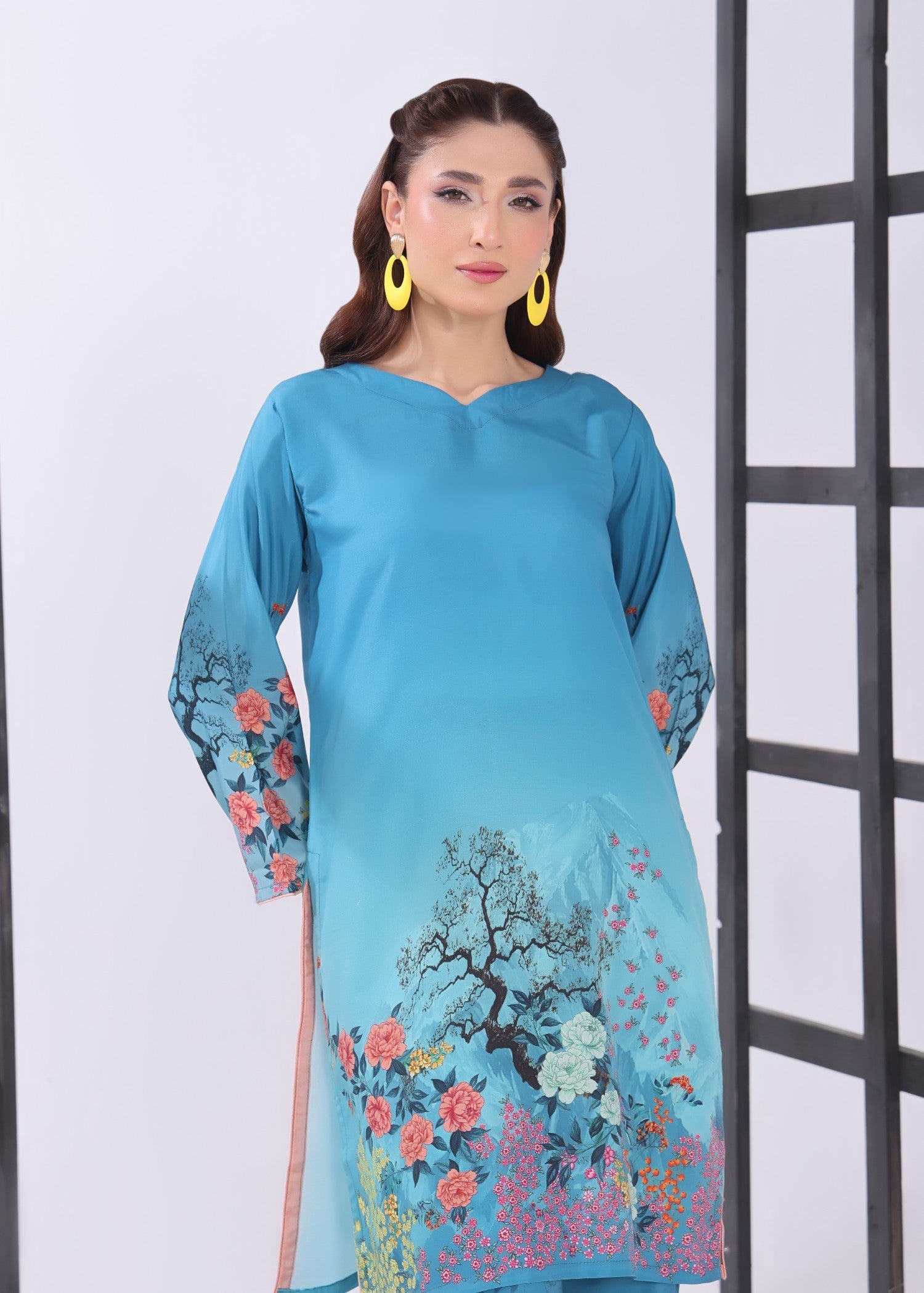 poly lawn Co Ord Sets in Sky, azure