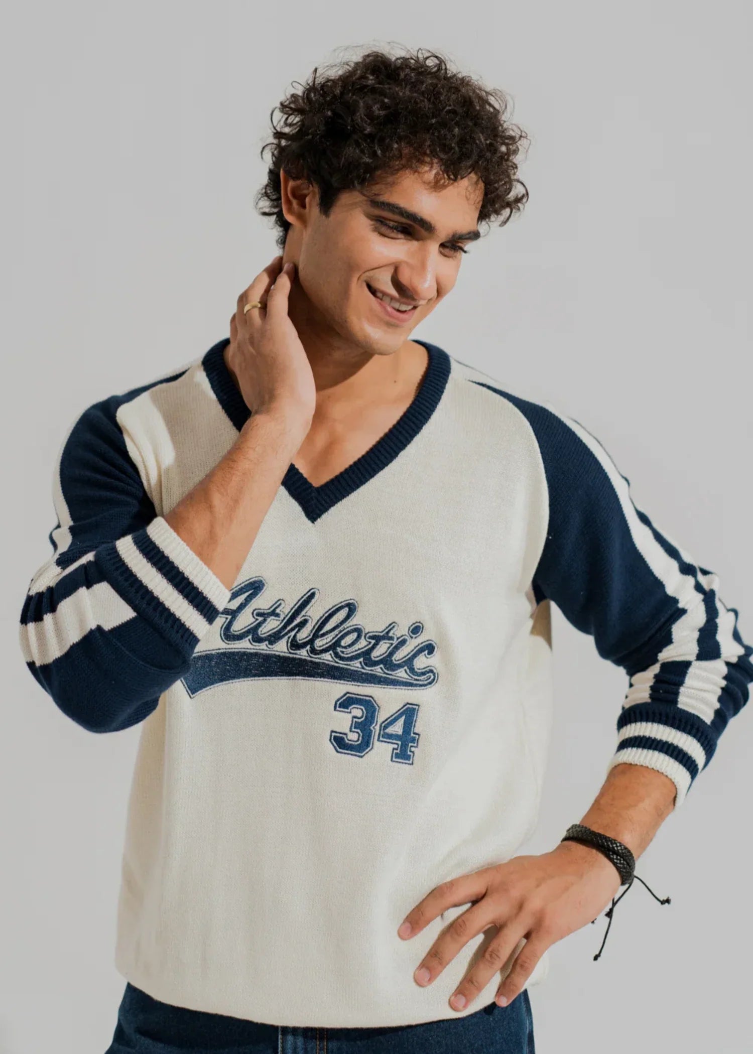 cotton Sweater in White