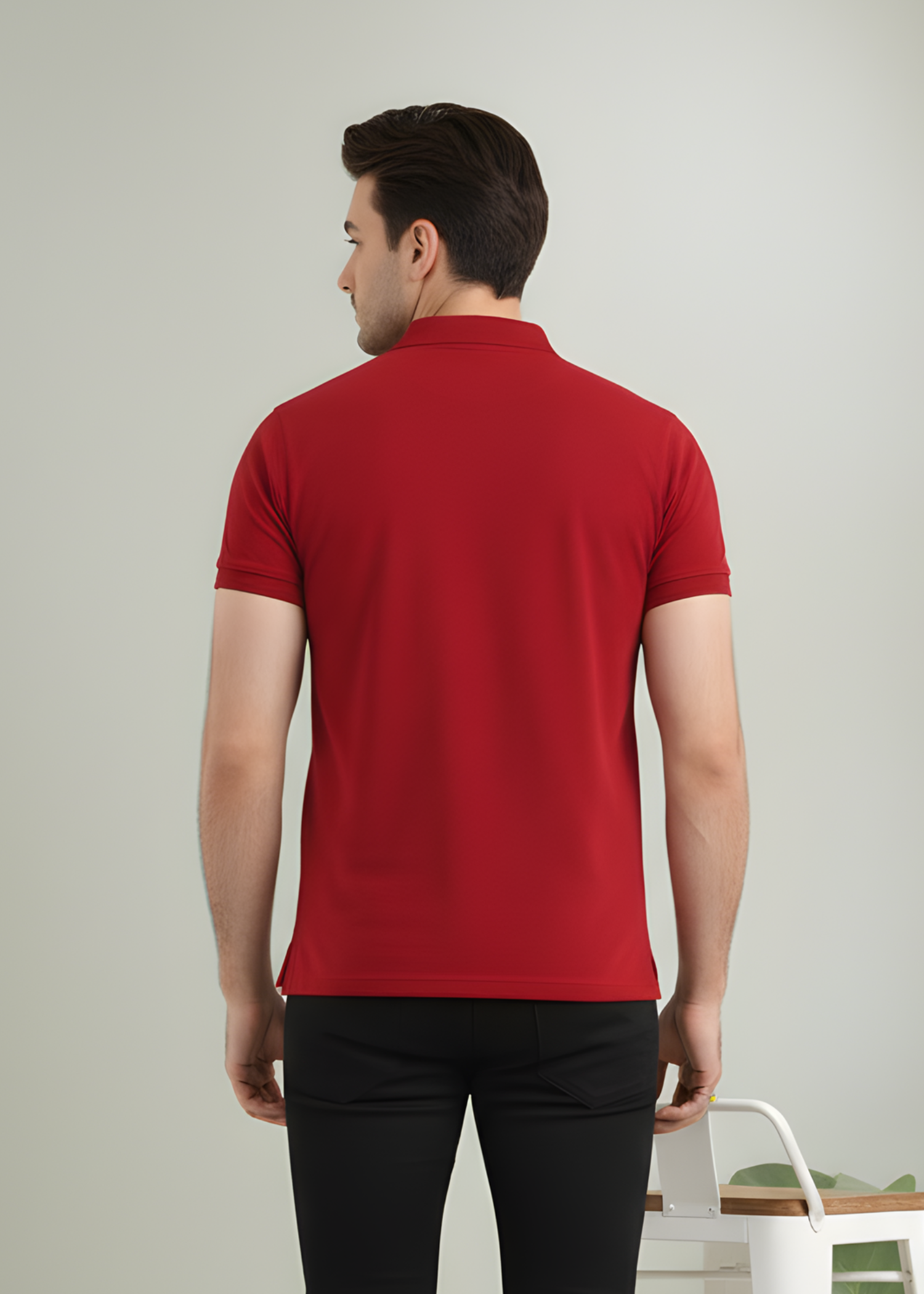 porque/pique Polo Shirt in Red