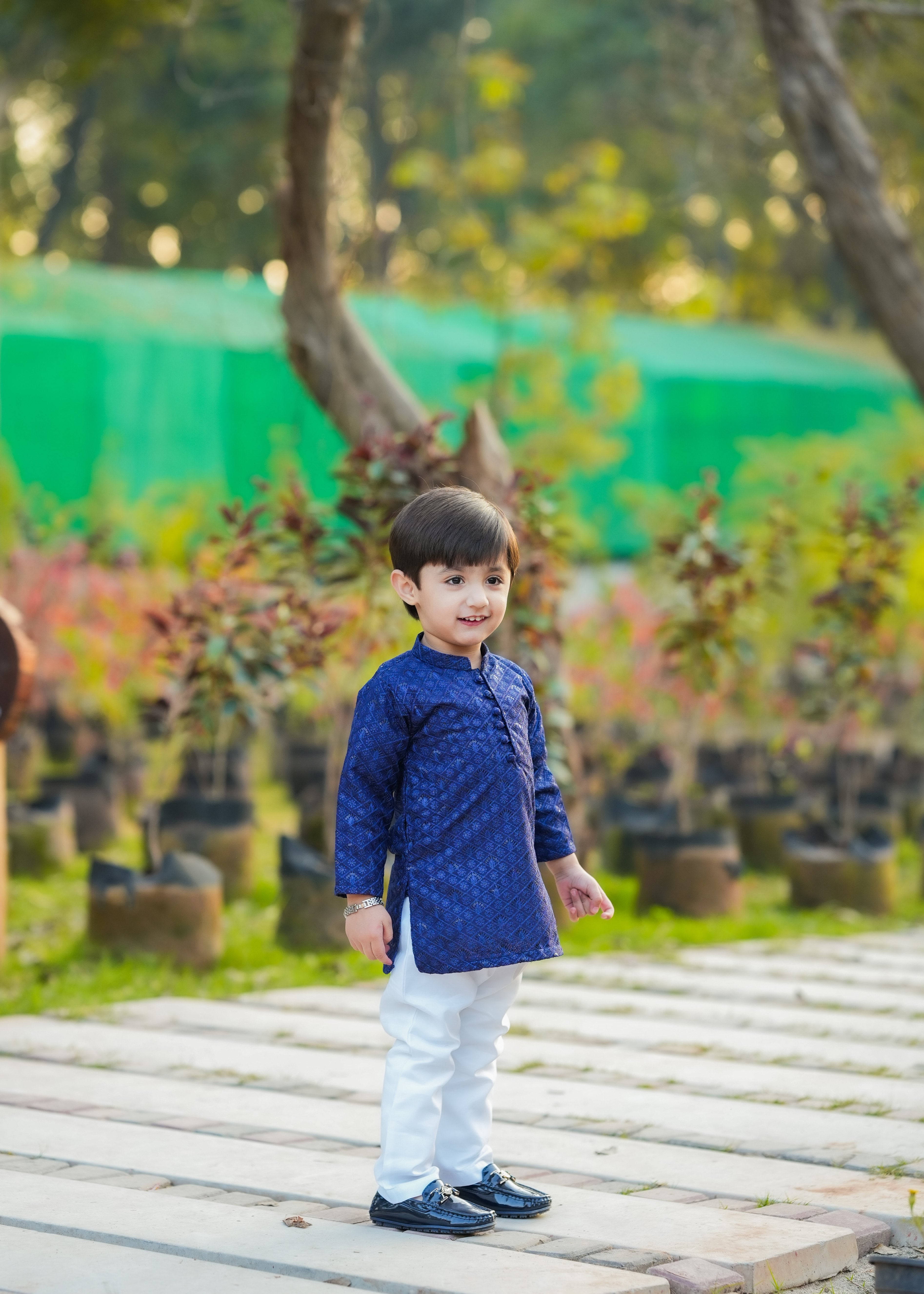 masuri Kurta in Cobalt blue