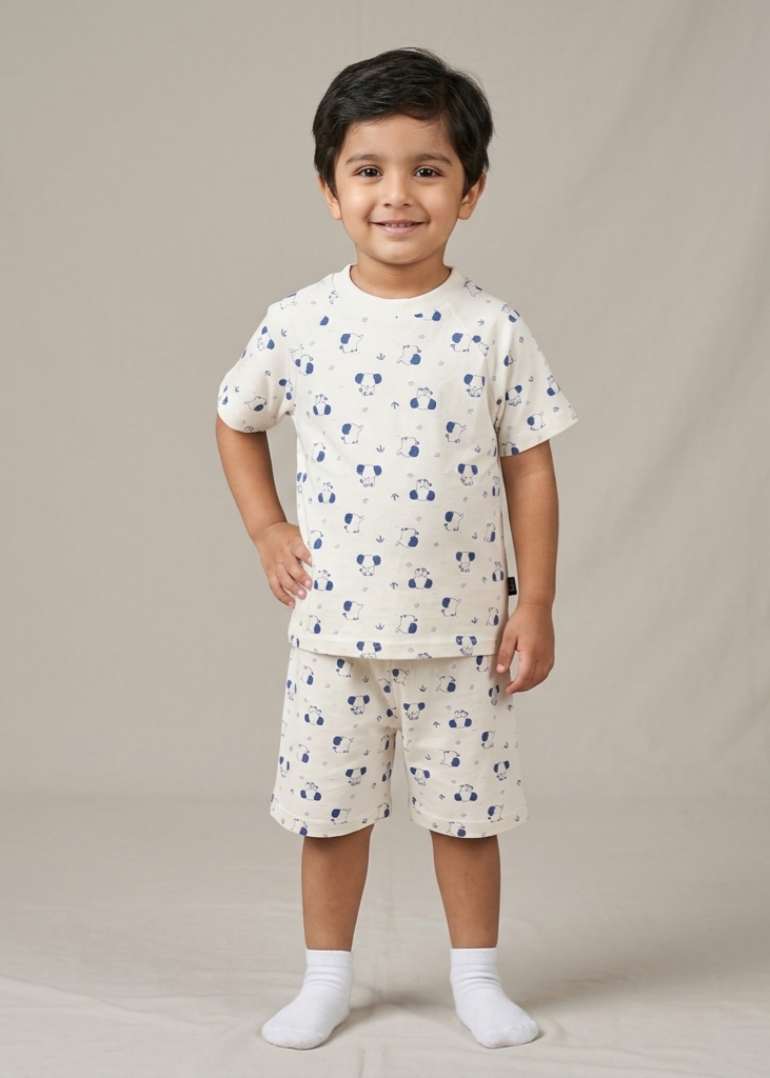 cotton jersey Co ord Sets in White