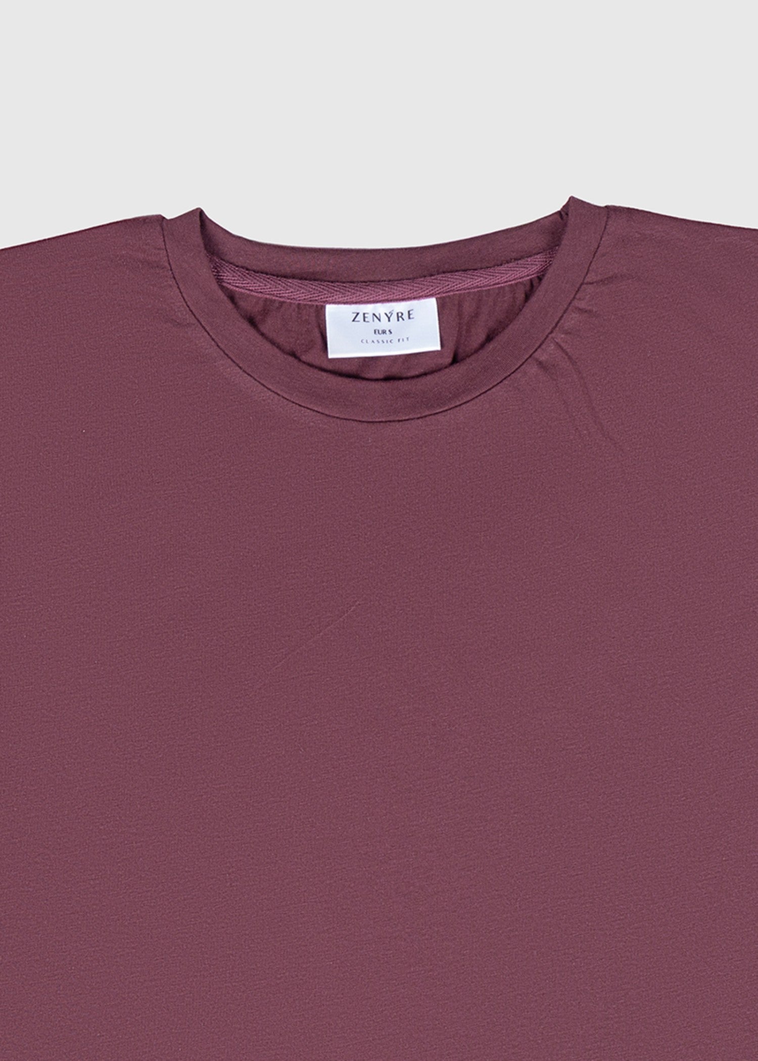 cotton jersey T Shirt in Mauve