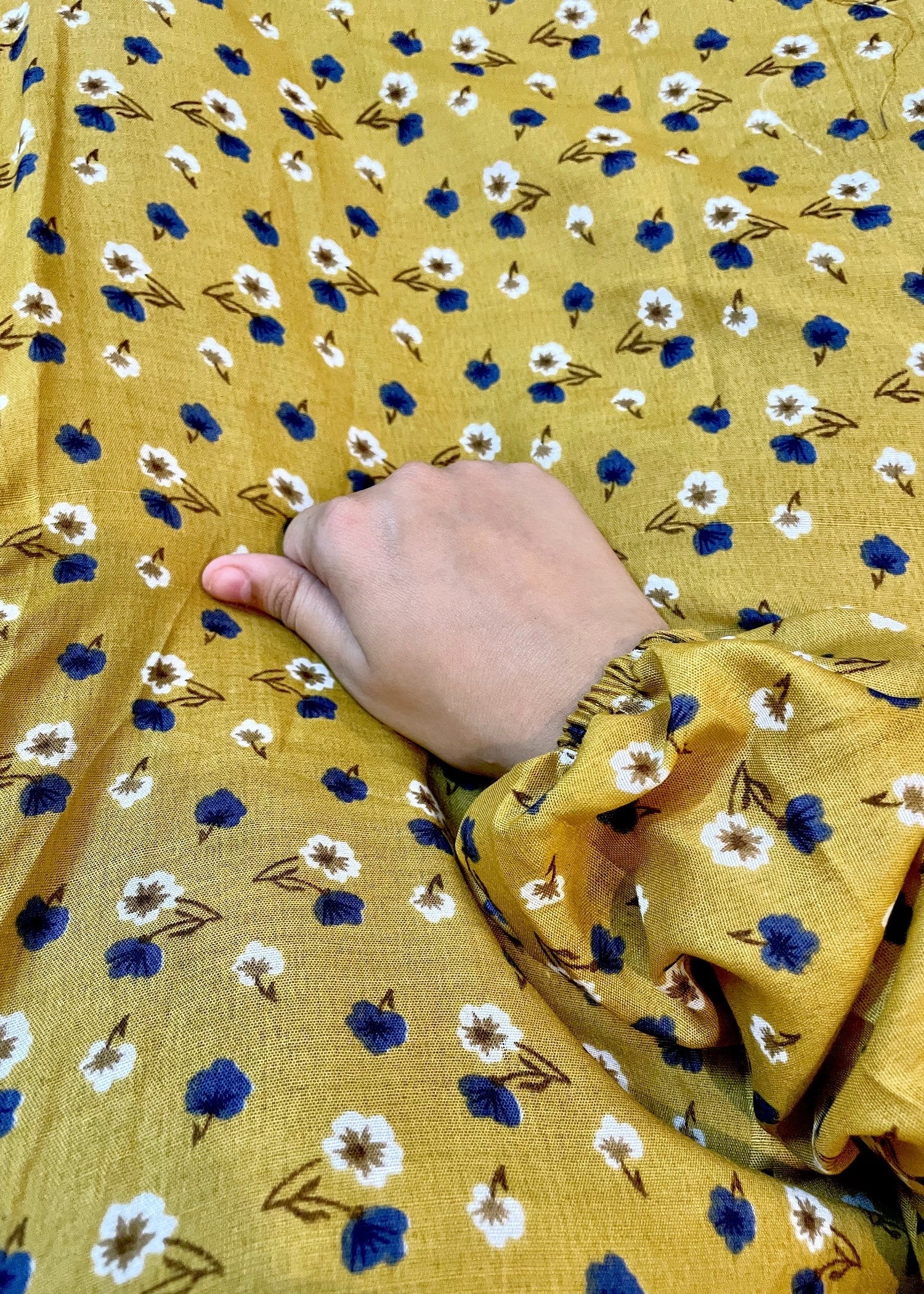 swiss lawn Chaddar in Mustard