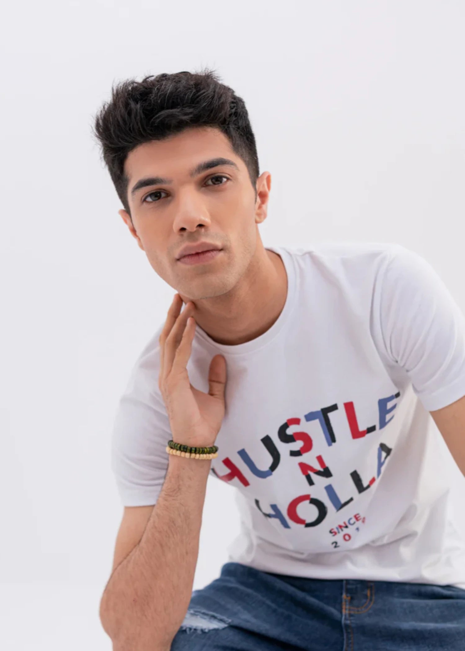 polyester T Shirt in White
