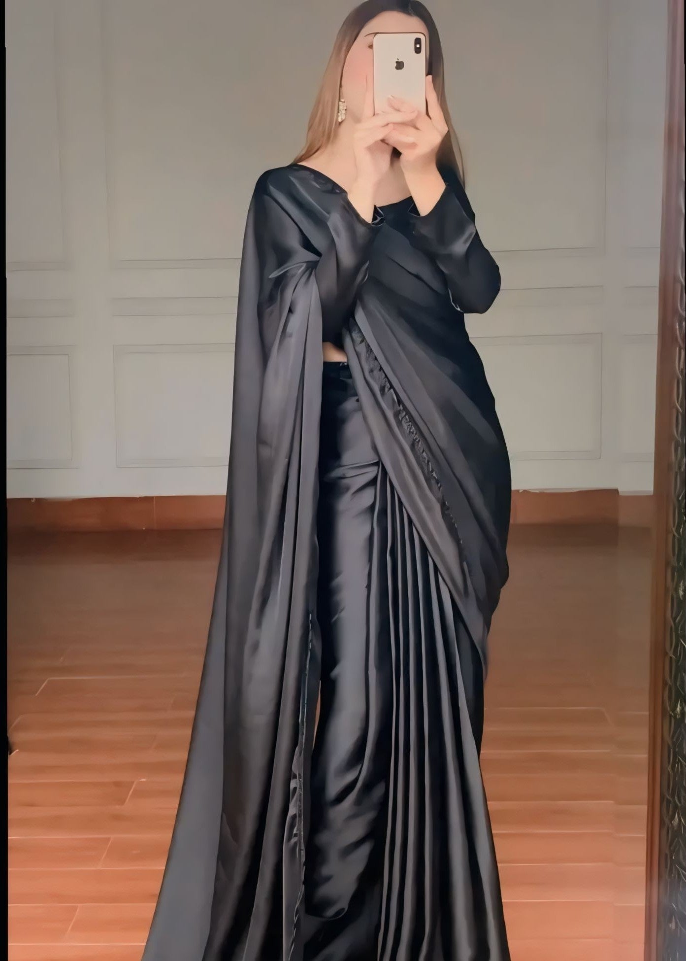 silk Saree in Black