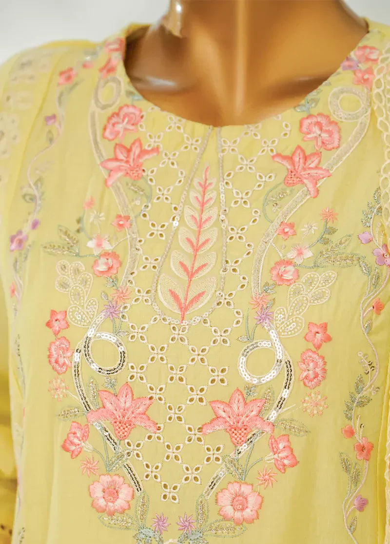 Stitched Luxury Lawn D- 3