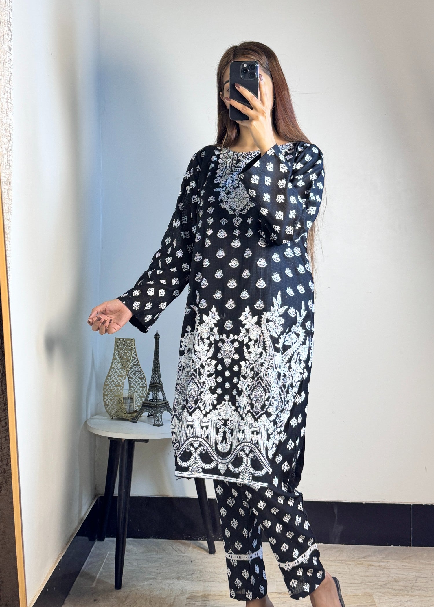 lawn Co Ord Sets in Black, white