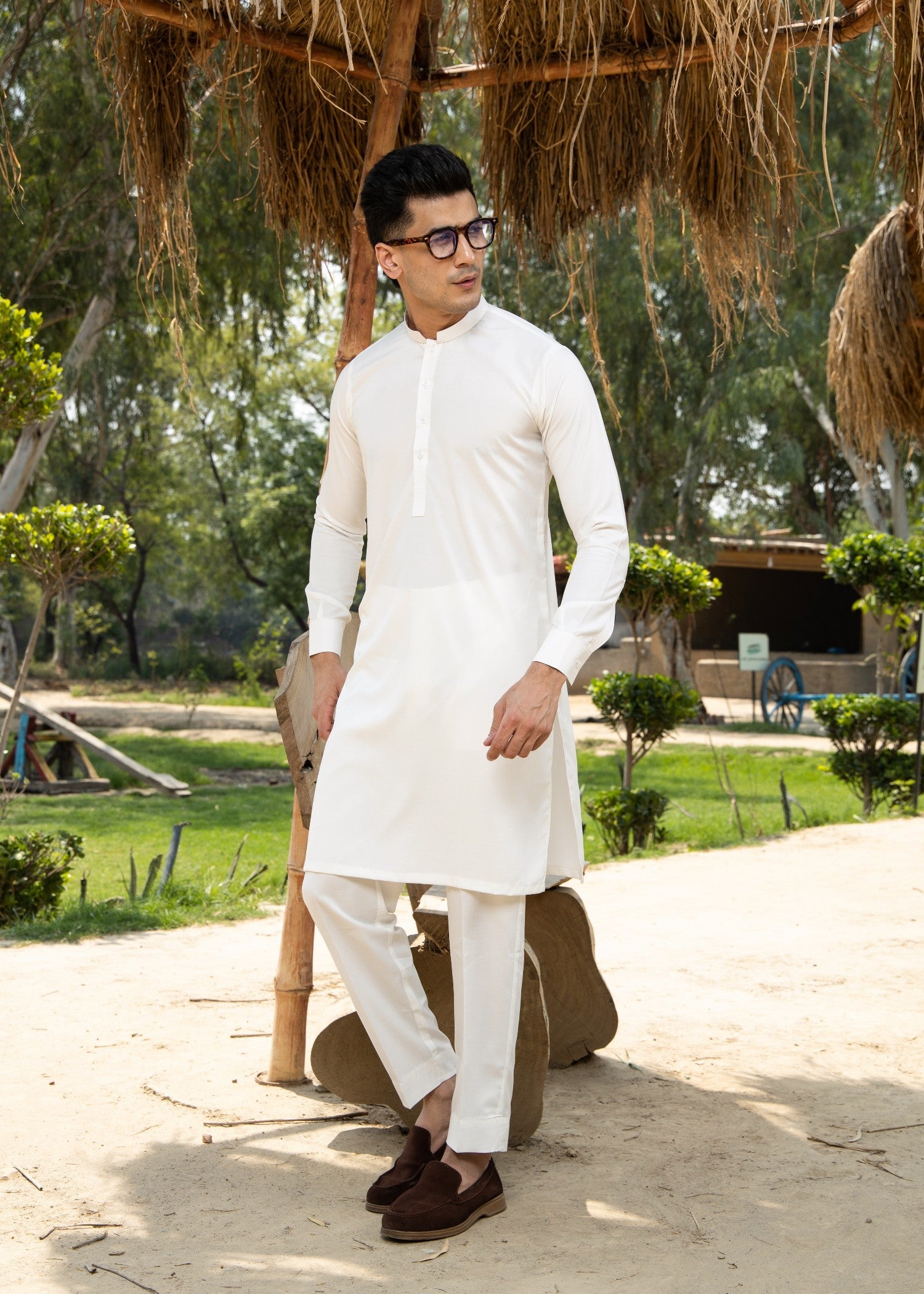 boski Kurta Set in Off-white