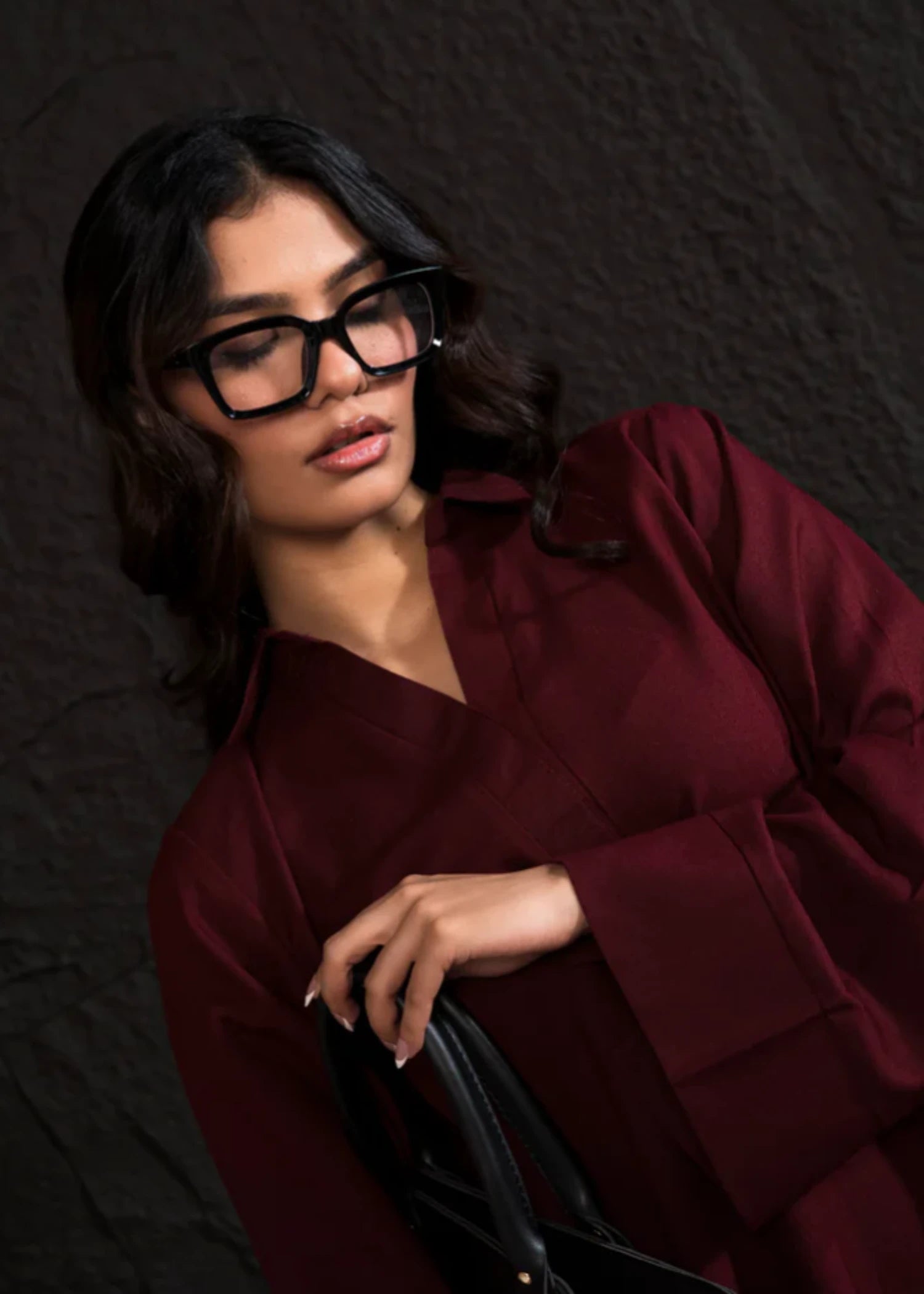 marina Co ord Sets in Burgundy