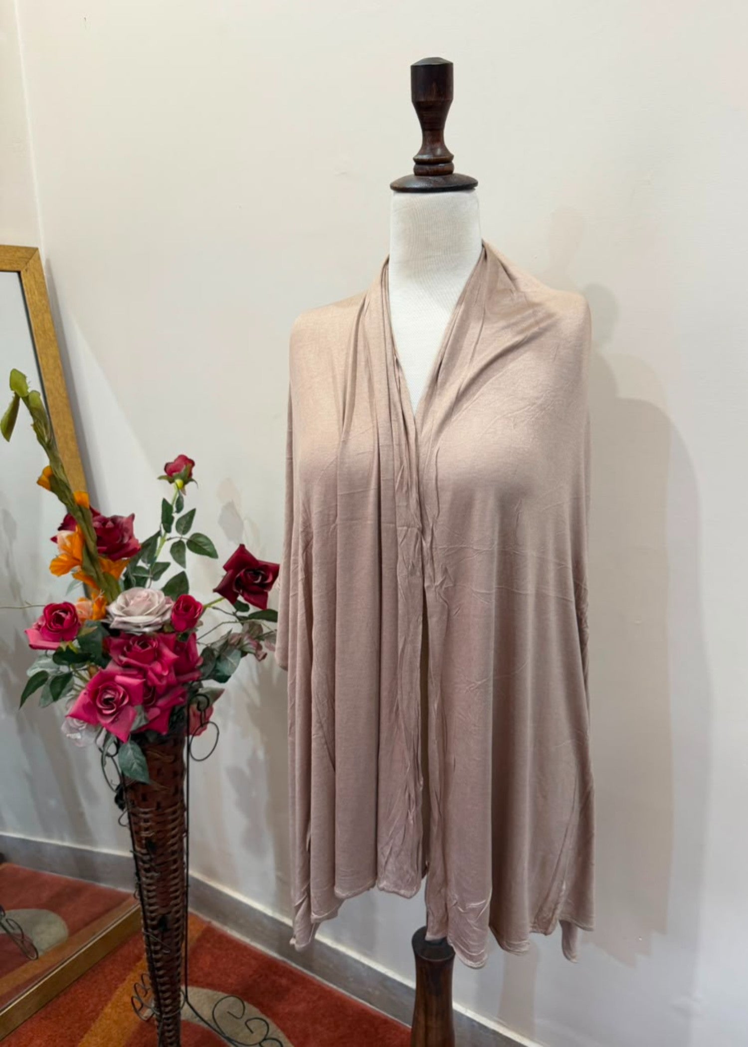 jersey knit Hijab in Wheat