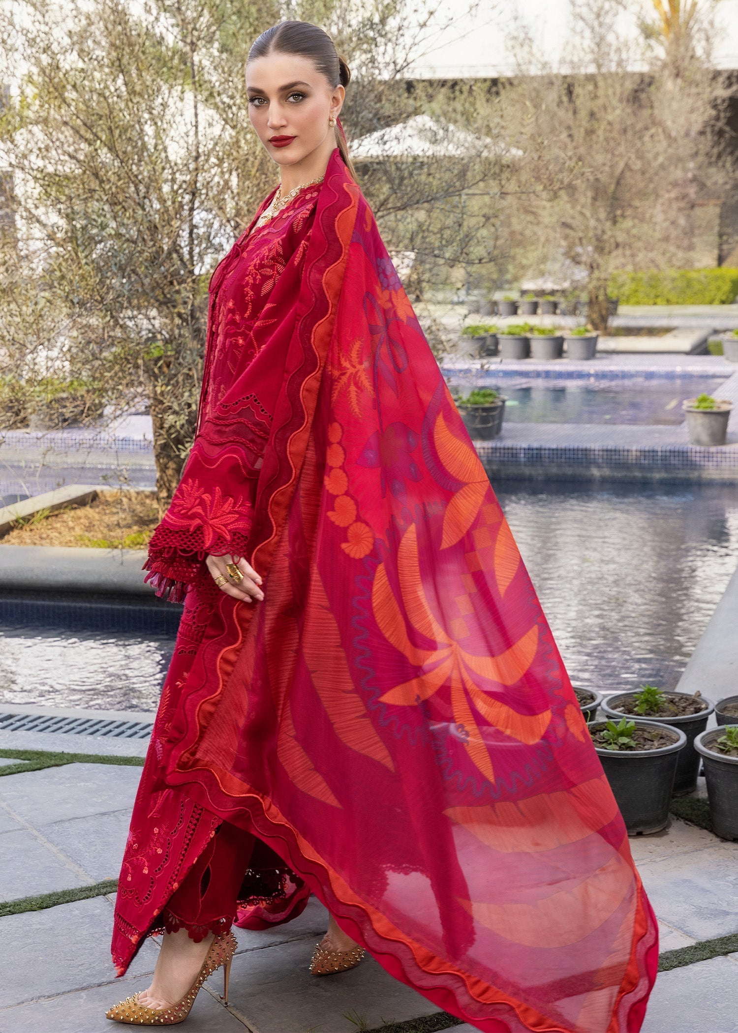 Flow Luxury Lawn – BEAUTY IN BLOOM - D3A