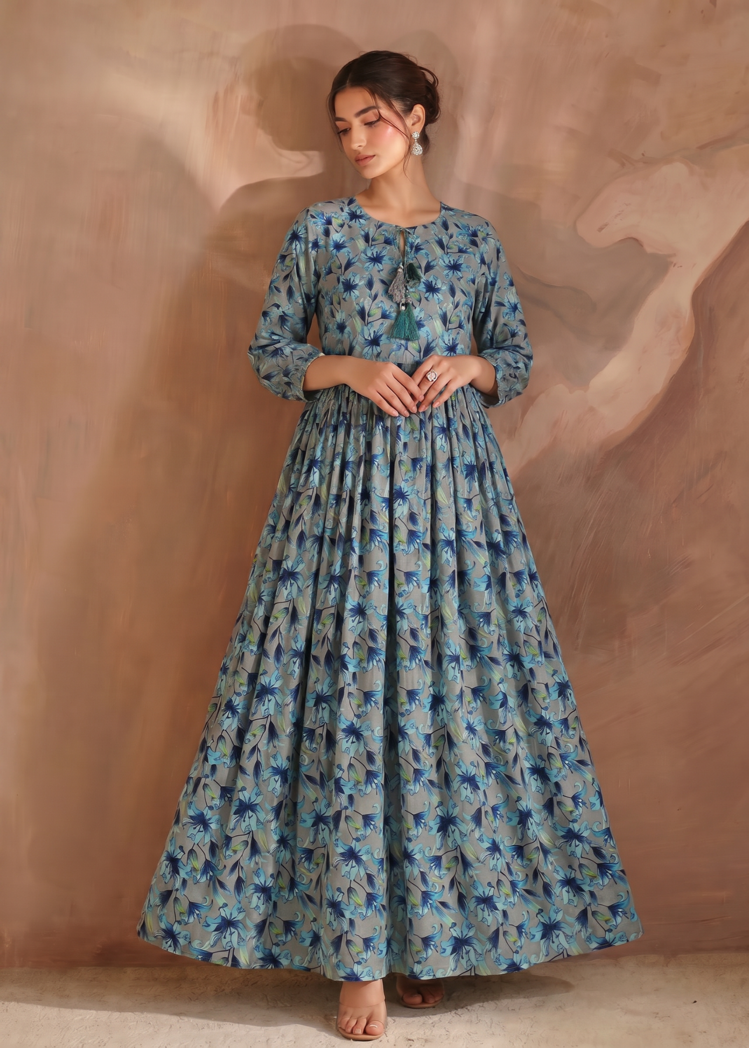 lawn Maxi in Slate grey
