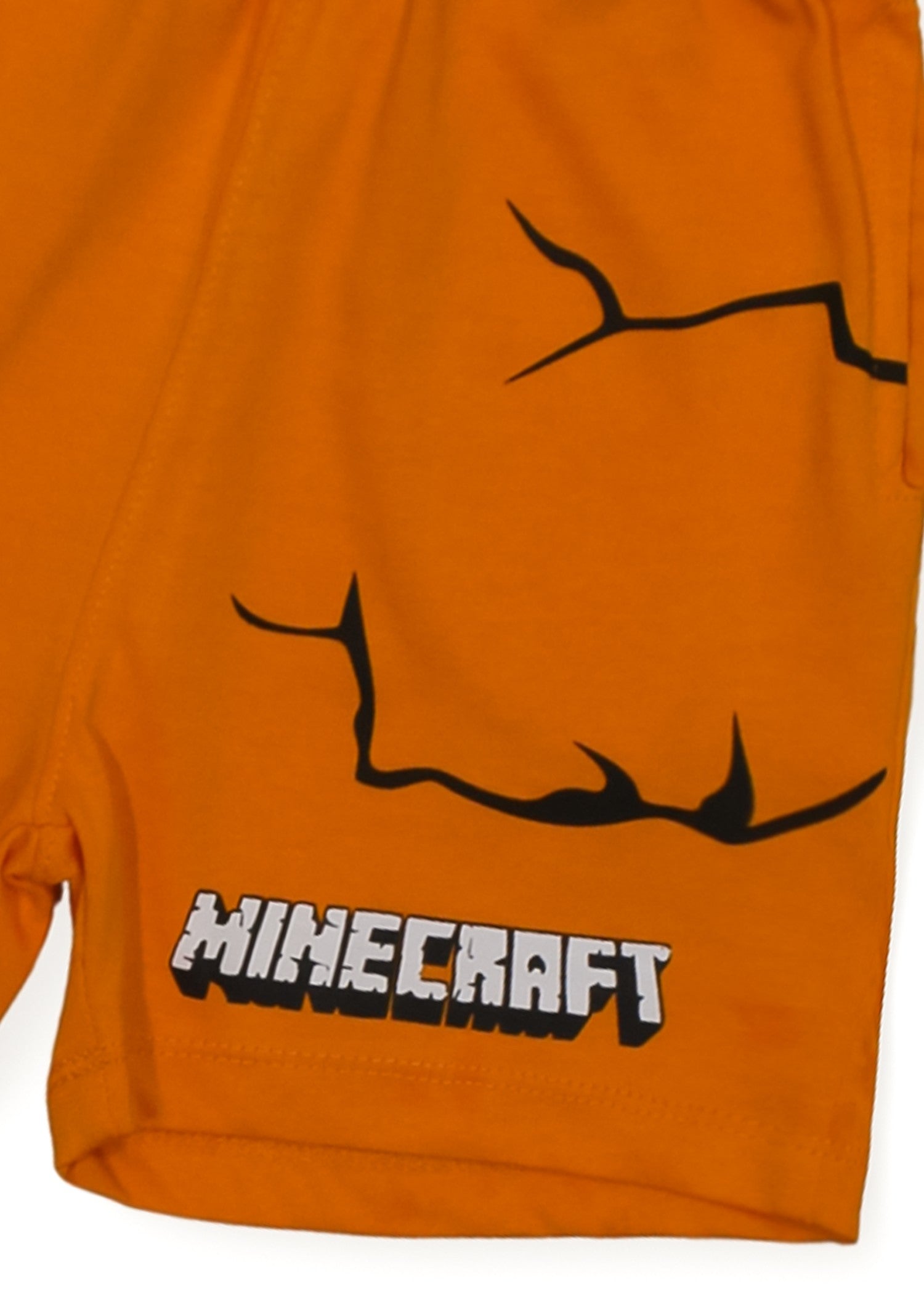 cotton jersey T Shirt in Off-white, orange