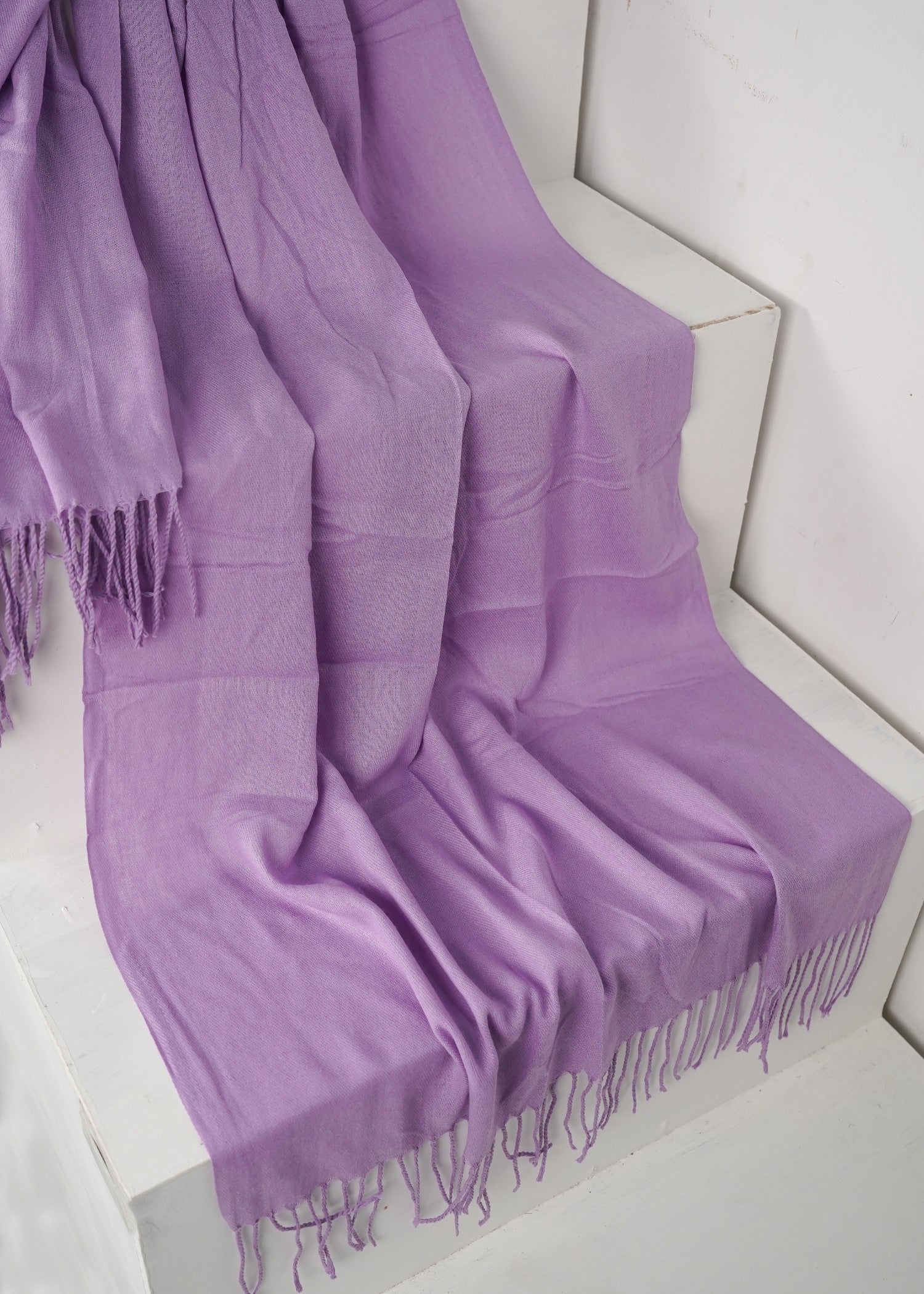 cashmere wool Hijab in Lilac