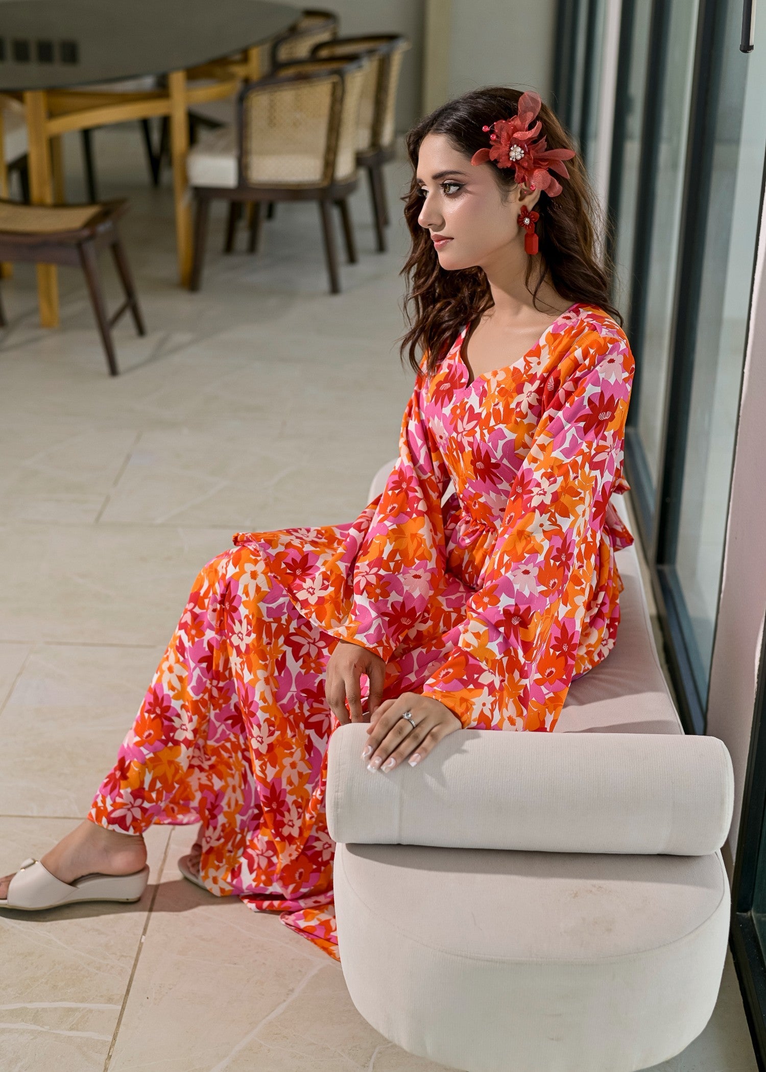 chiffon Maxi in Multi